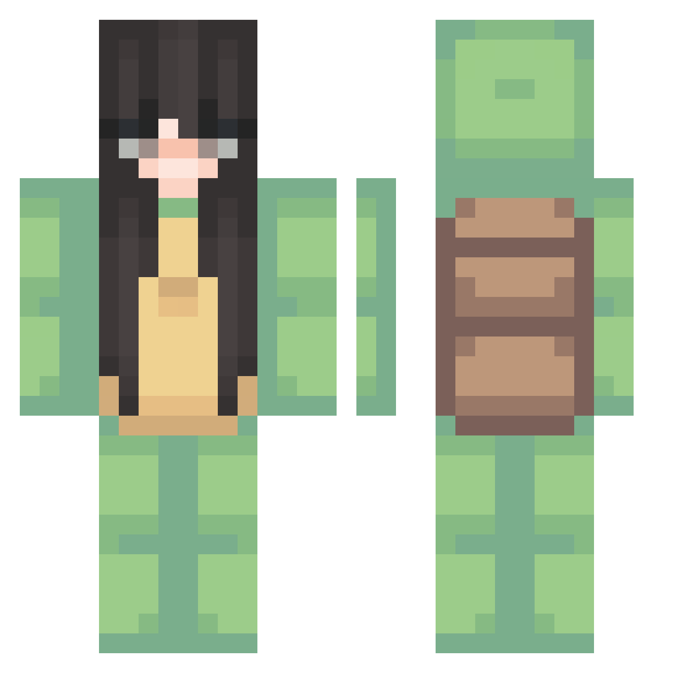 toddandersonreal Minecraft skin, front and back view