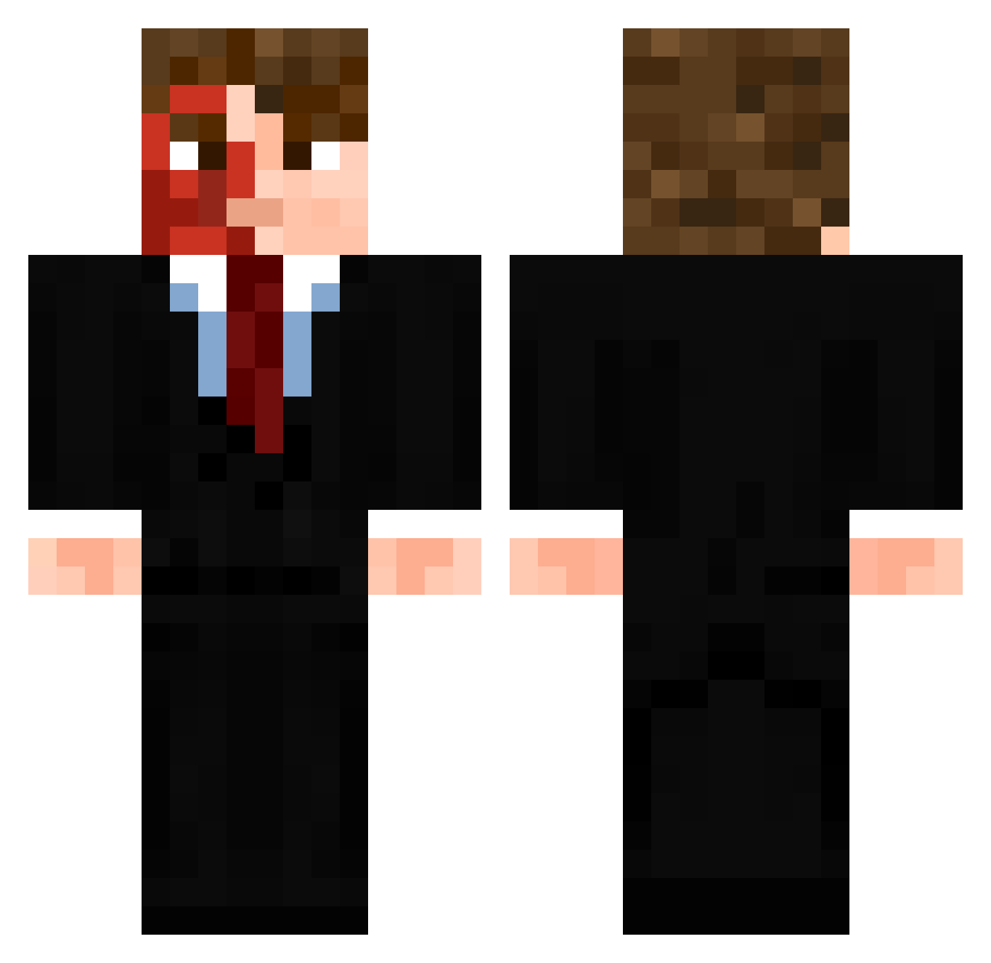 luluspac Minecraft skin, front and back view
