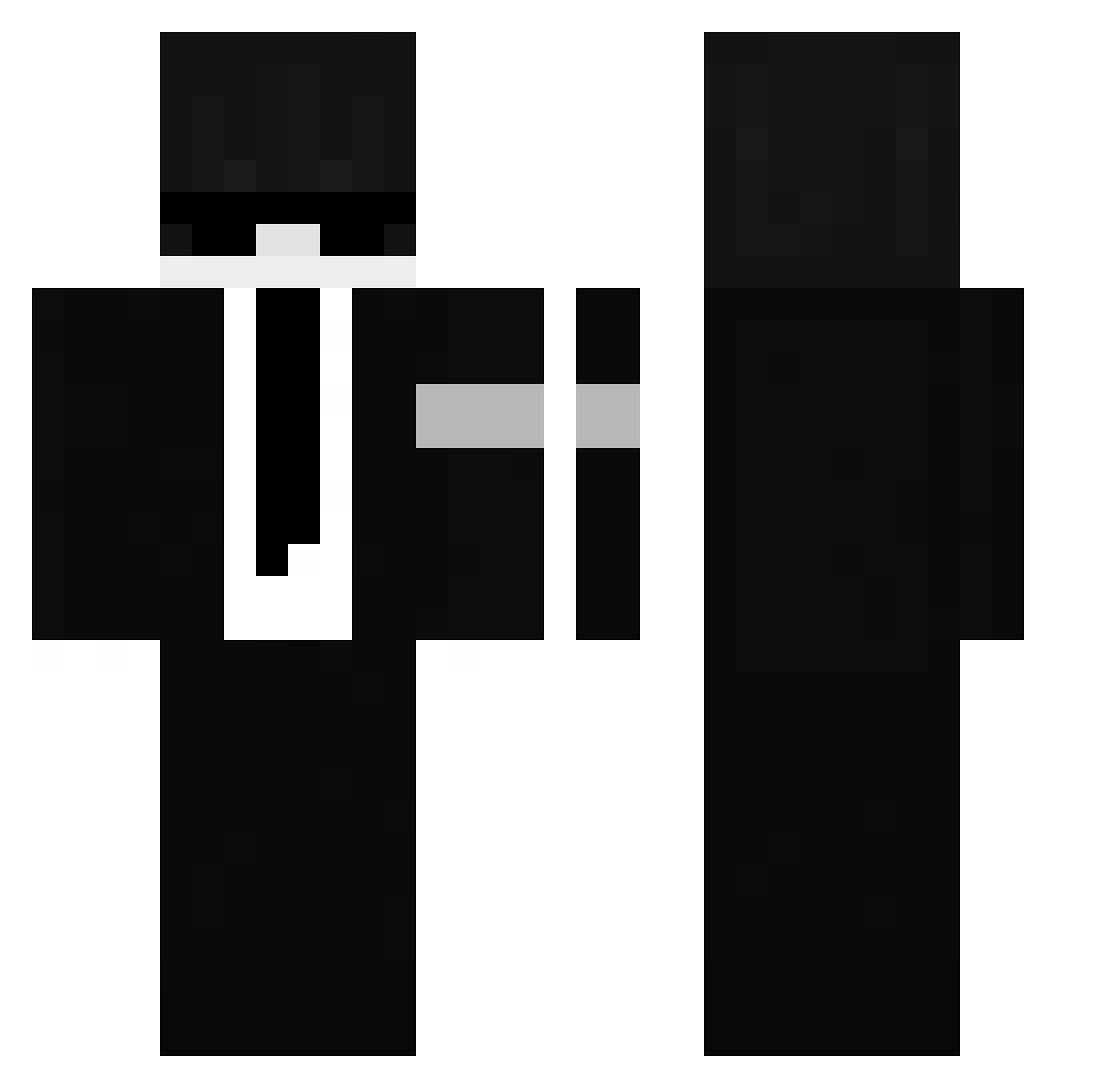 DrMgnon Minecraft skin, front and back view