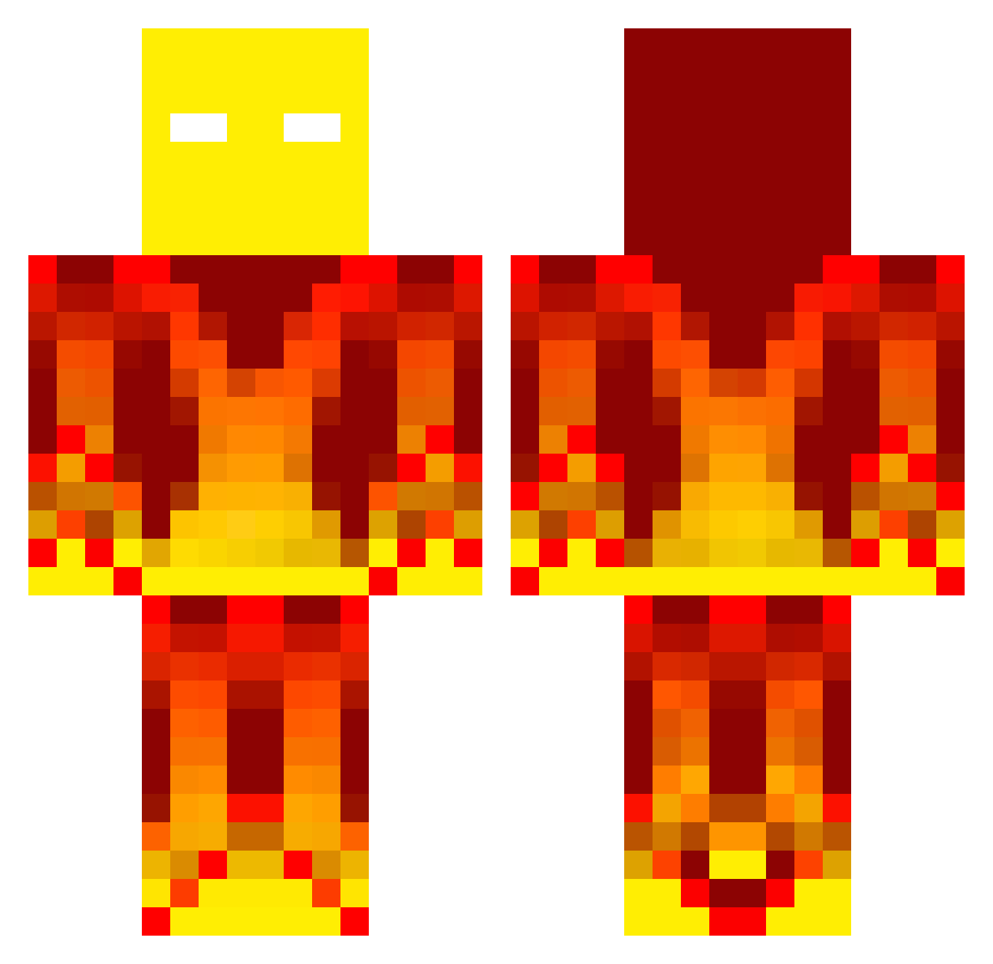 AV_Dubz15 Minecraft skin, front and back view