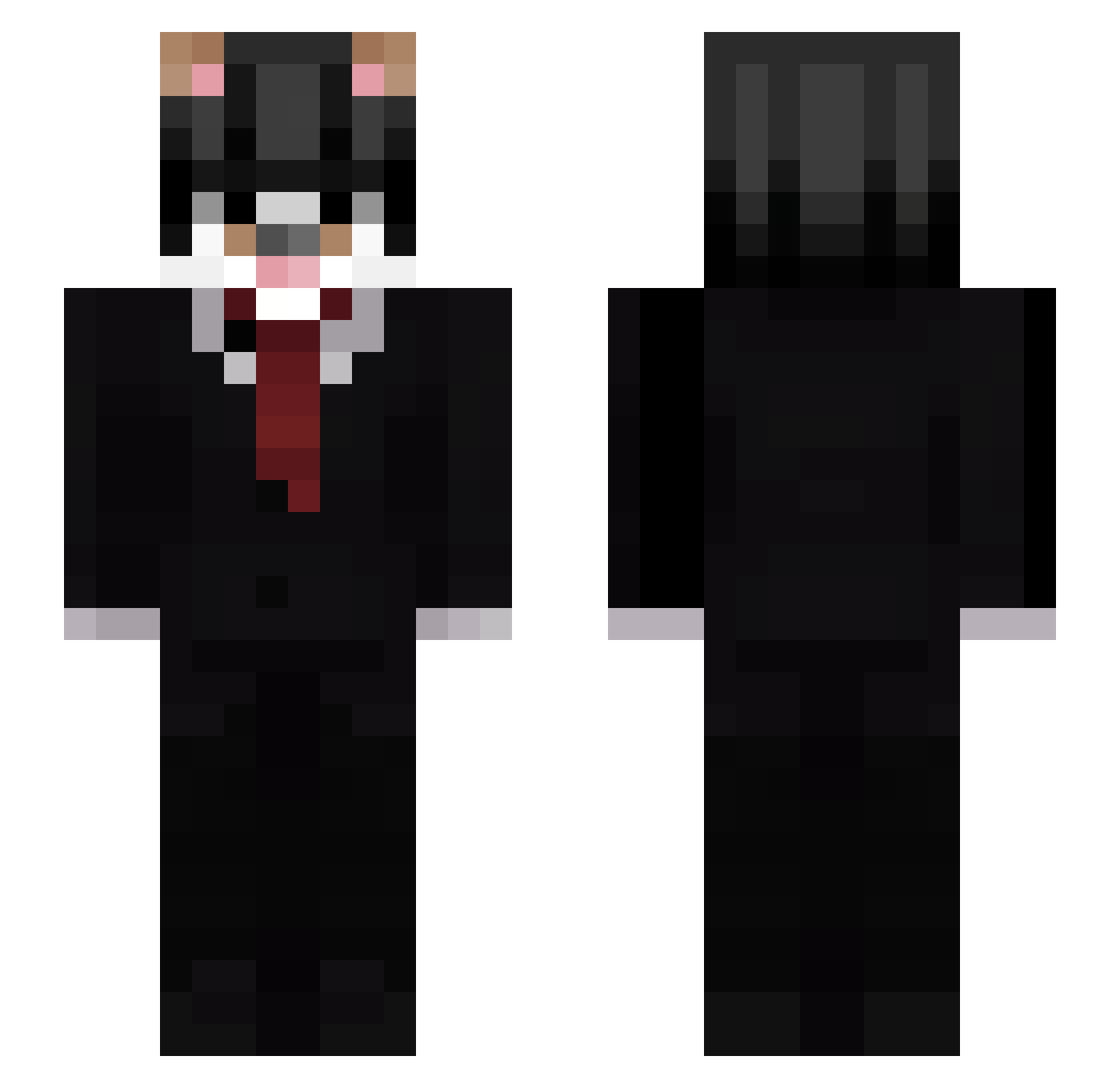 RupertRoy Minecraft skin, front and back view