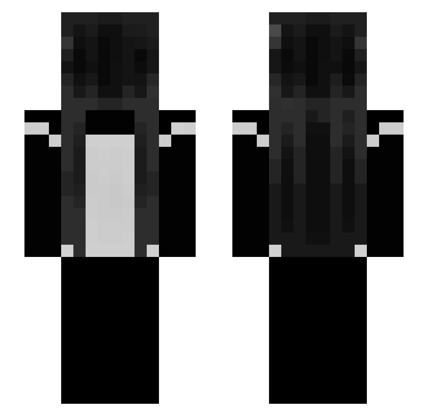 3qfd Minecraft skin, front and back view
