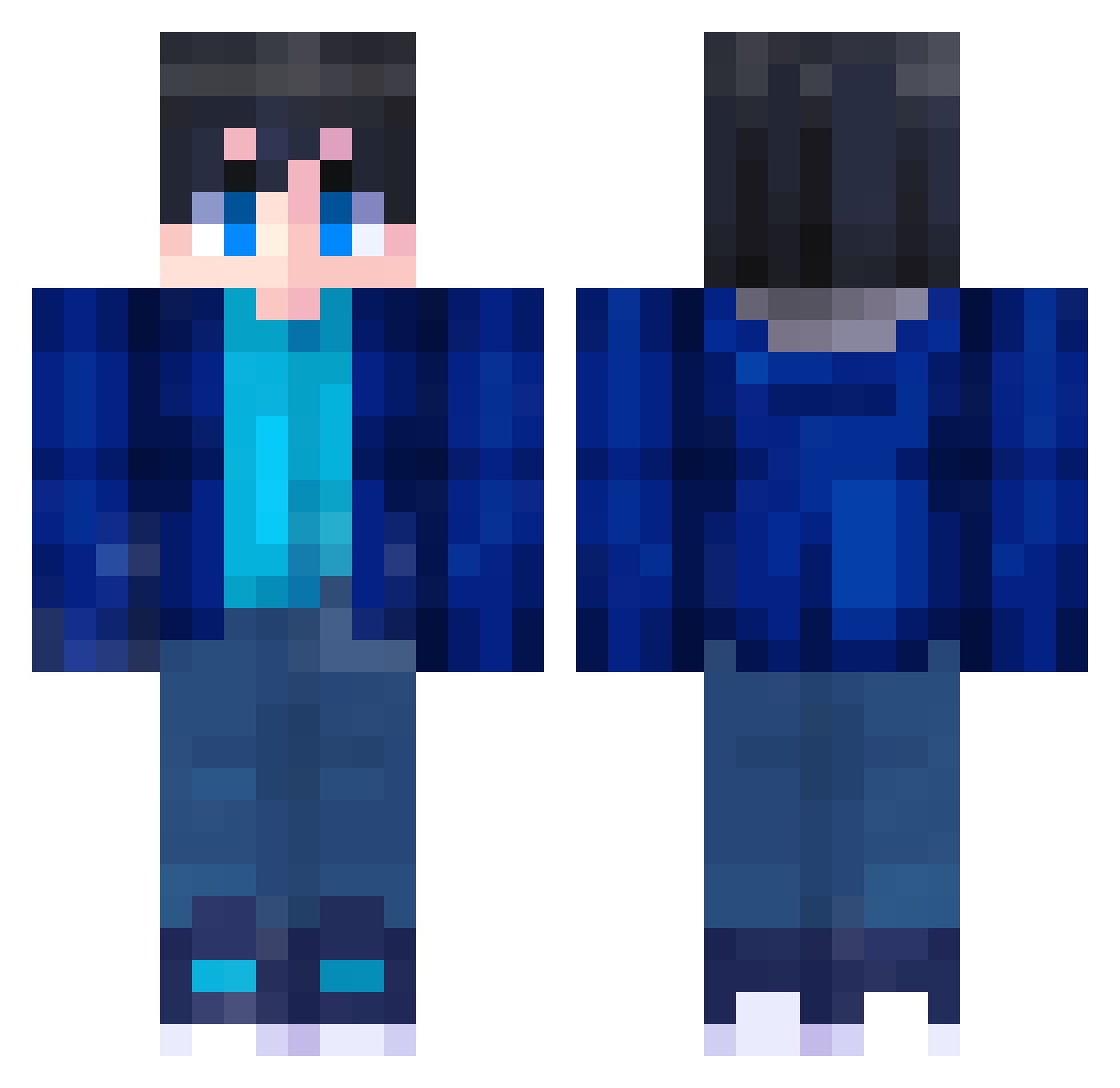 Til2203 Minecraft skin, front and back view