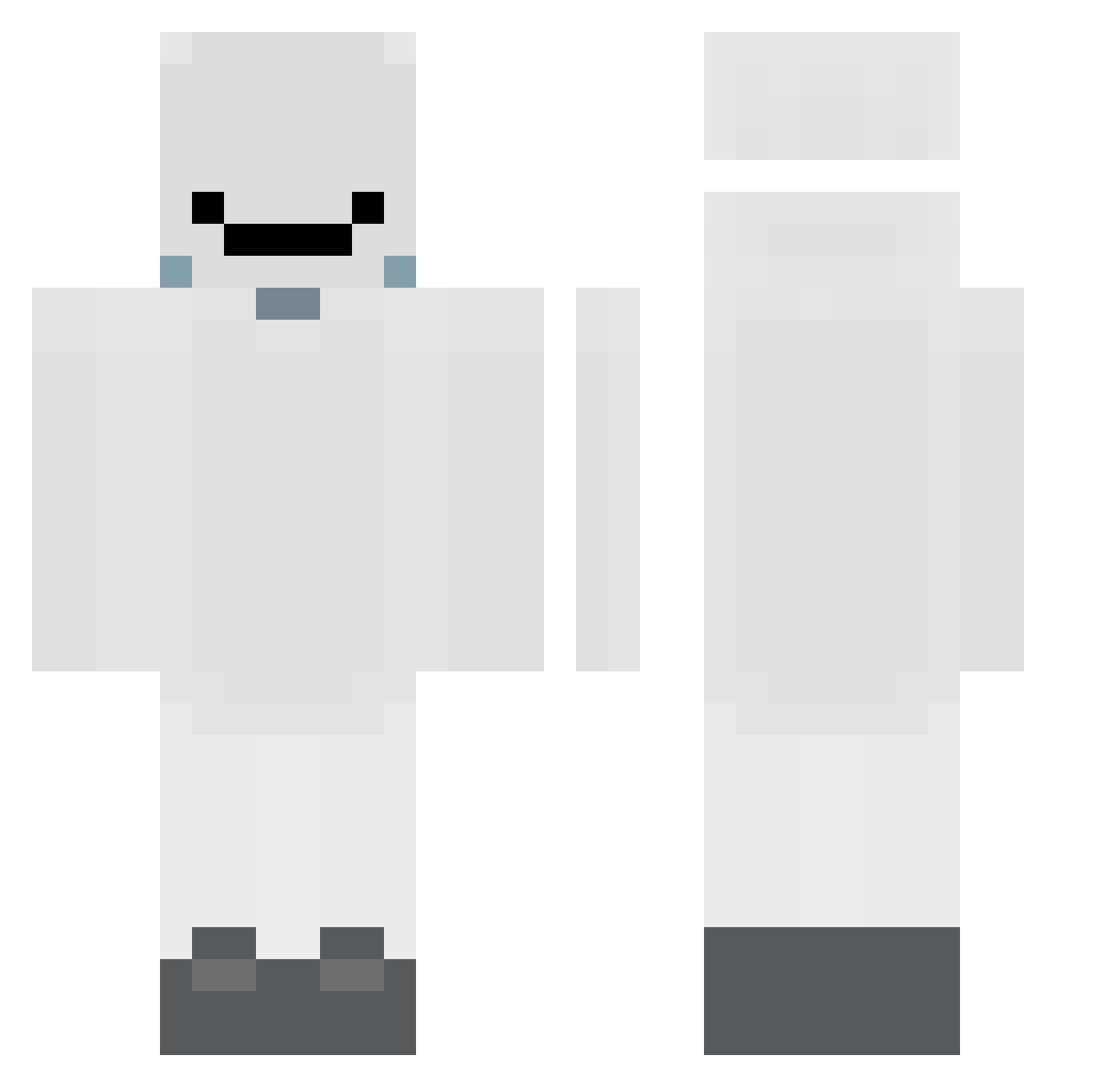 PhilWang Minecraft skin, front and back view