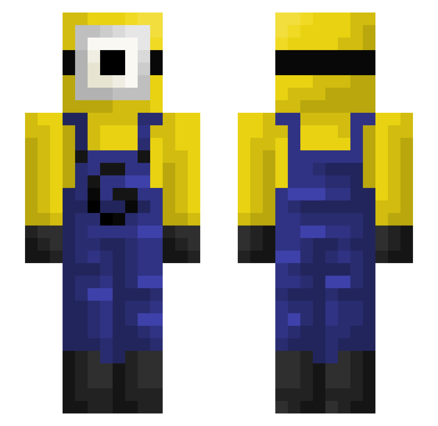 courtnay Minecraft skin, front and back view