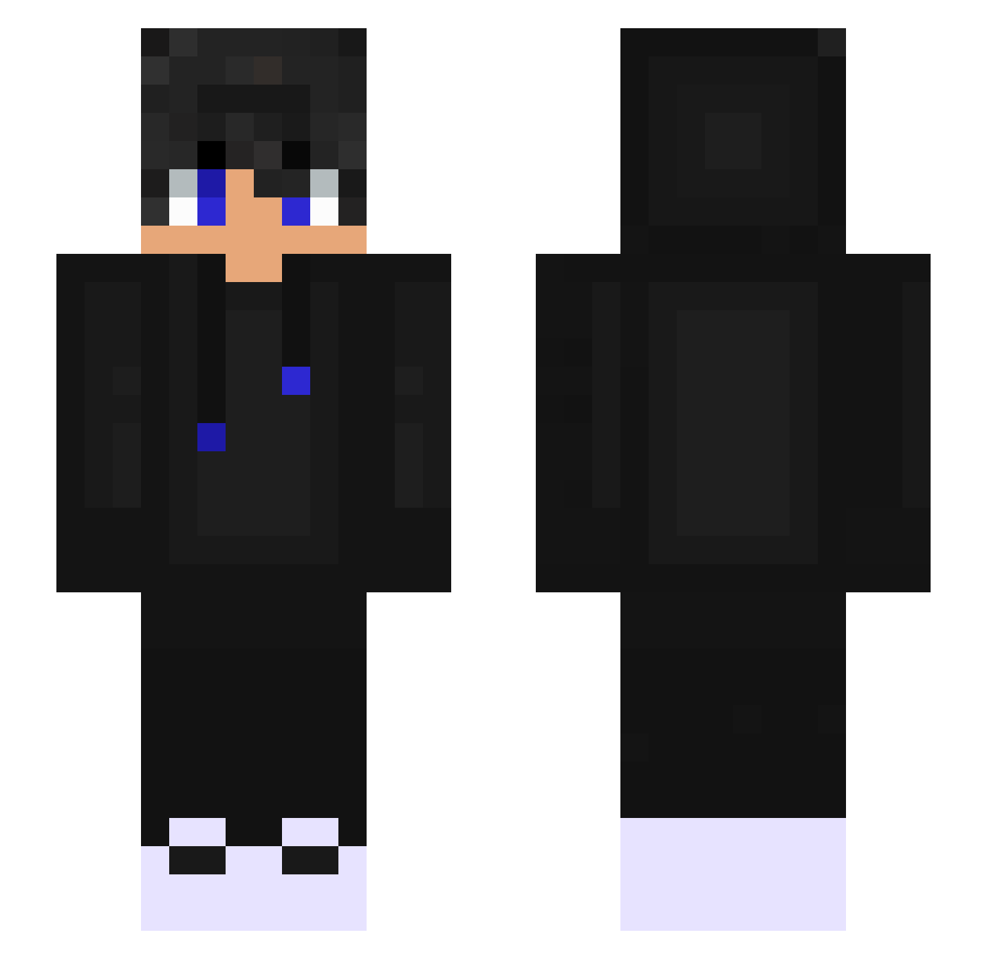 Rhombus1023 Minecraft skin, front and back view