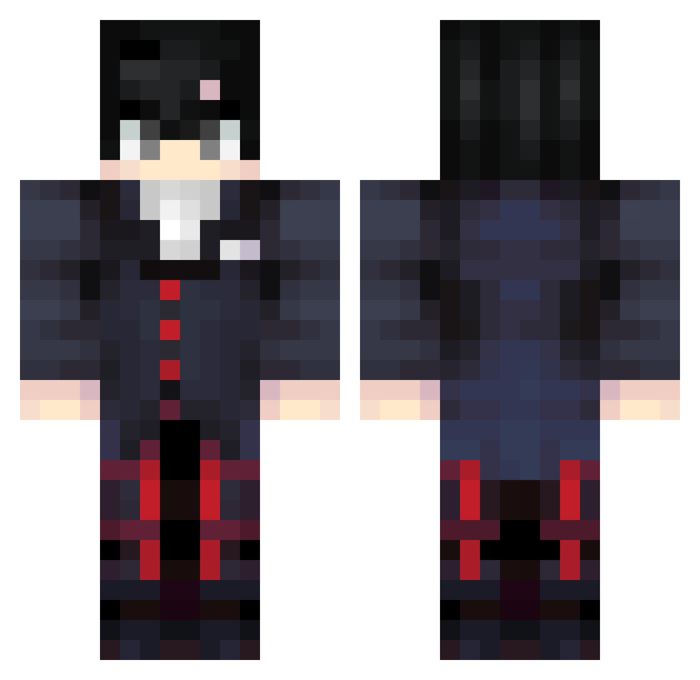 sexycat_ Minecraft skin, front and back view