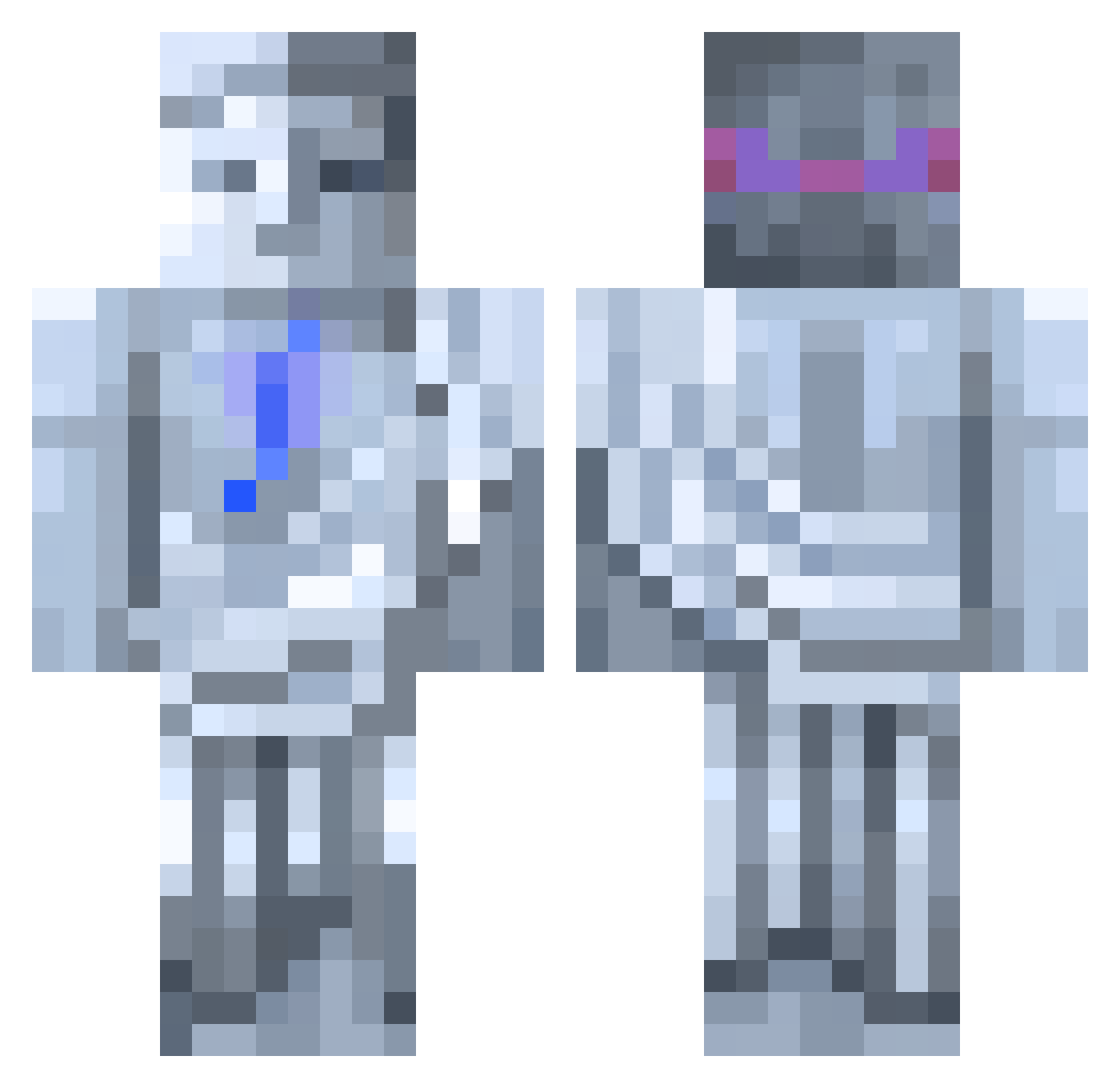 LumizYT Minecraft skin, front and back view