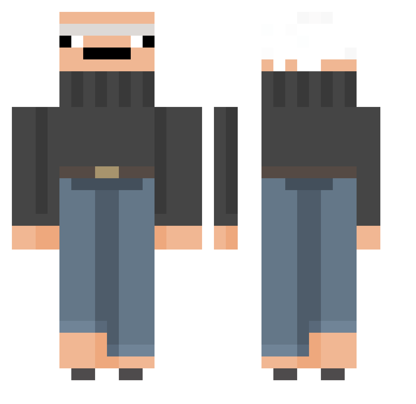 NycolasFumazza Minecraft skin, front and back view