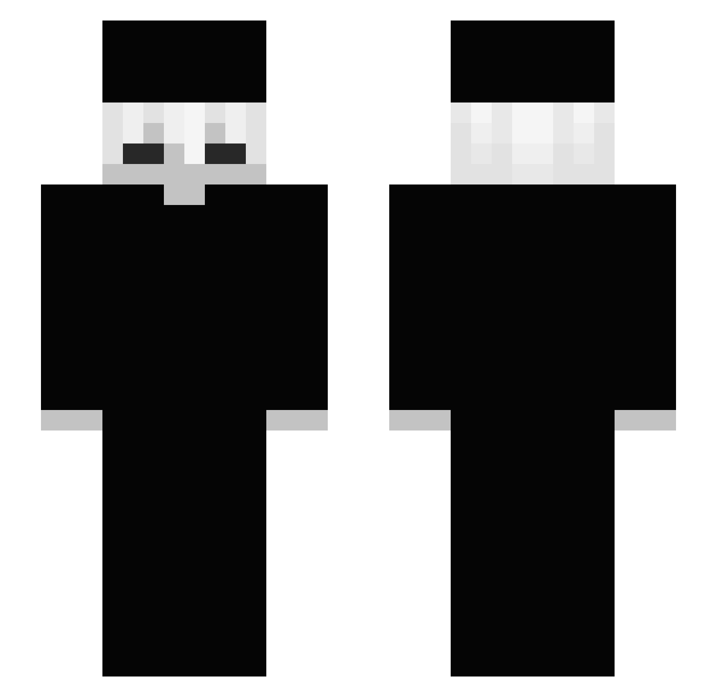 chorapespada Minecraft skin, front and back view
