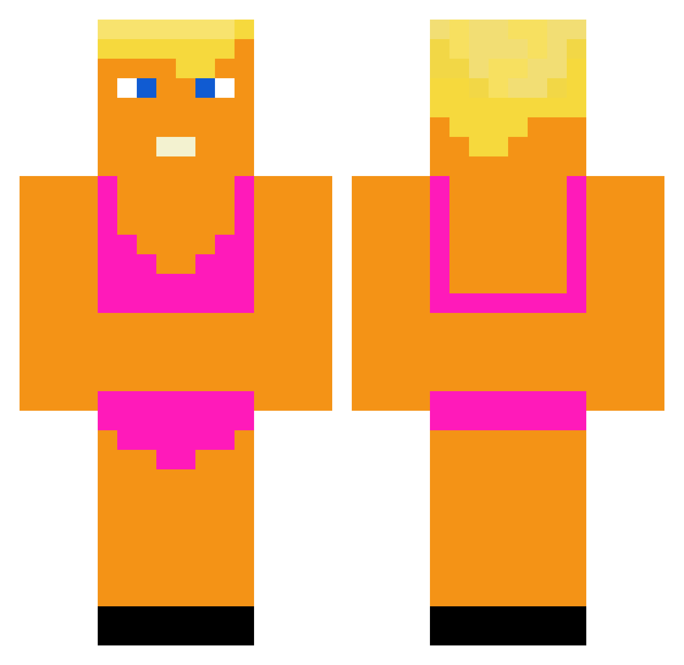 _LOLcat_of_doom_ Minecraft skin, front and back view
