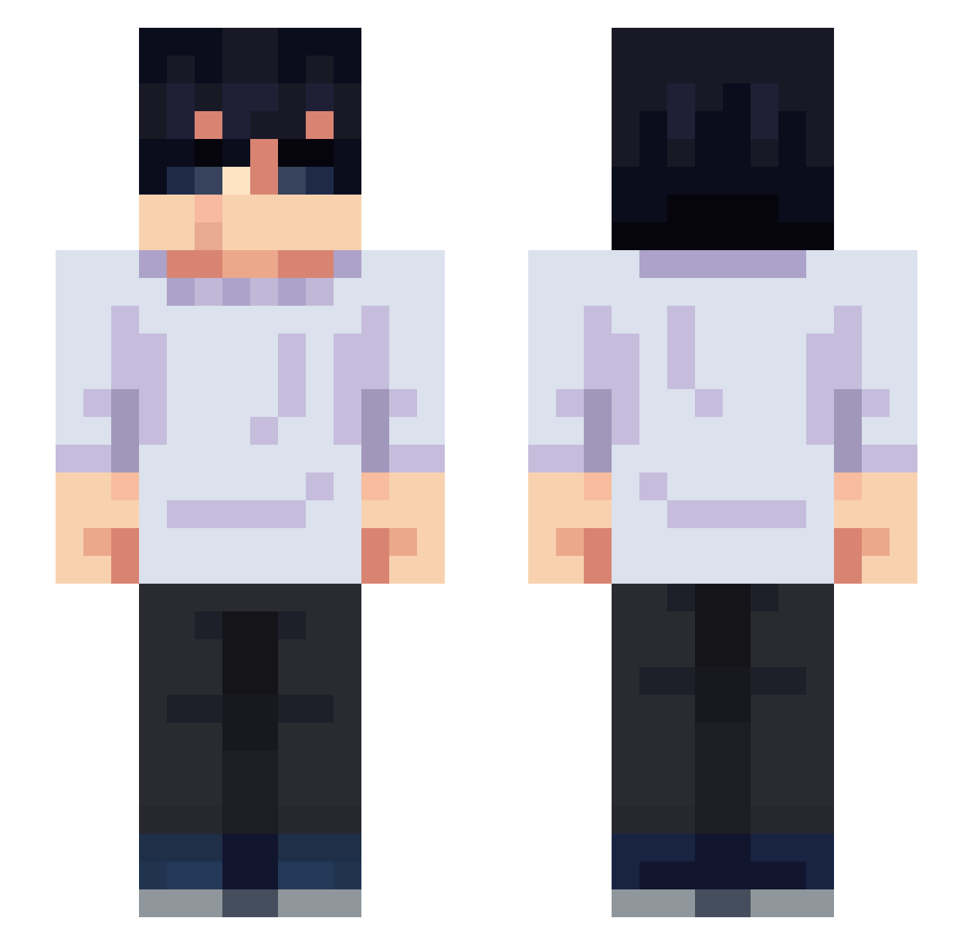 KRAKEN_8_ Minecraft skin, front and back view