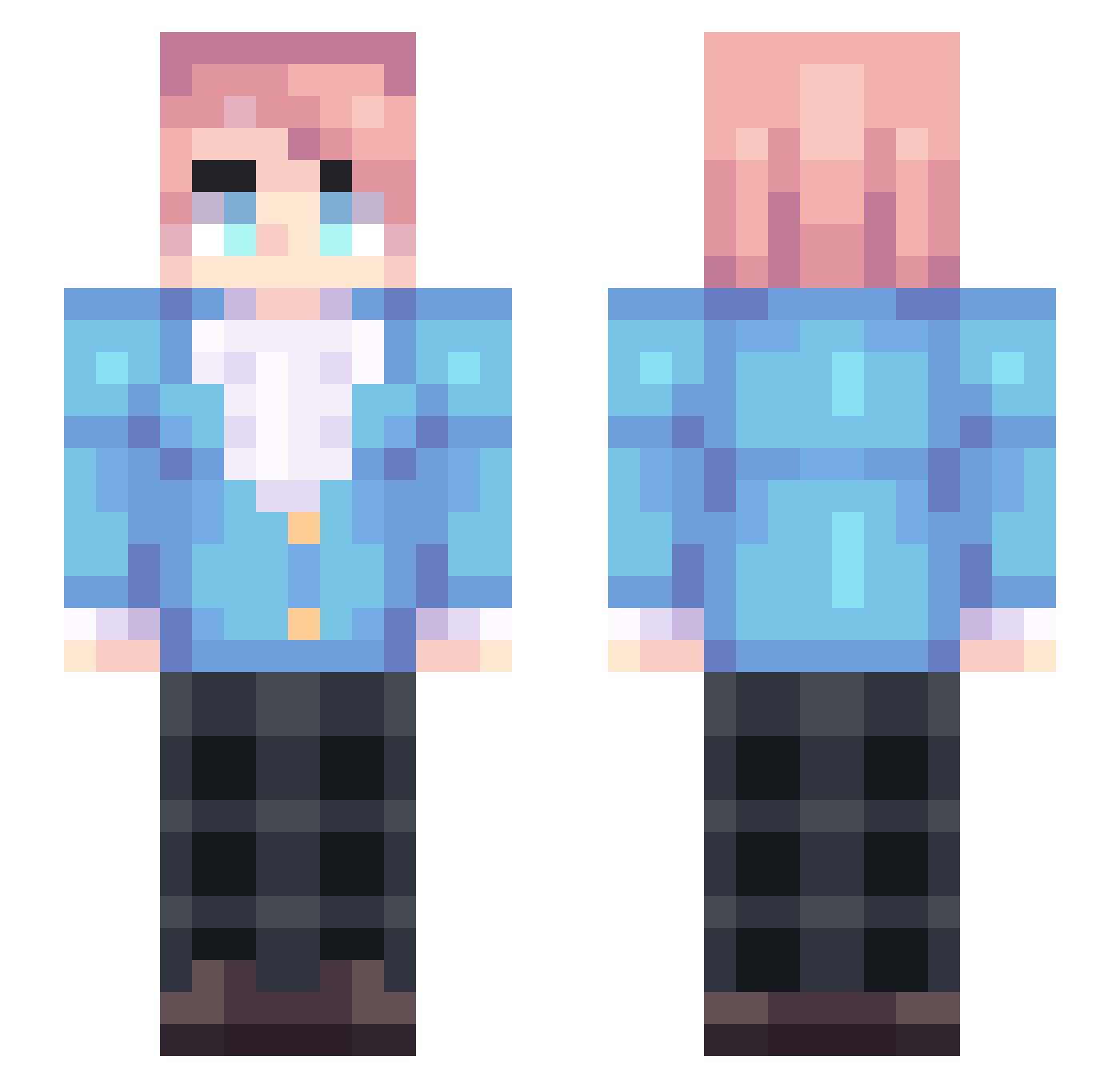 JHMJHMAND73 Minecraft skin, front and back view