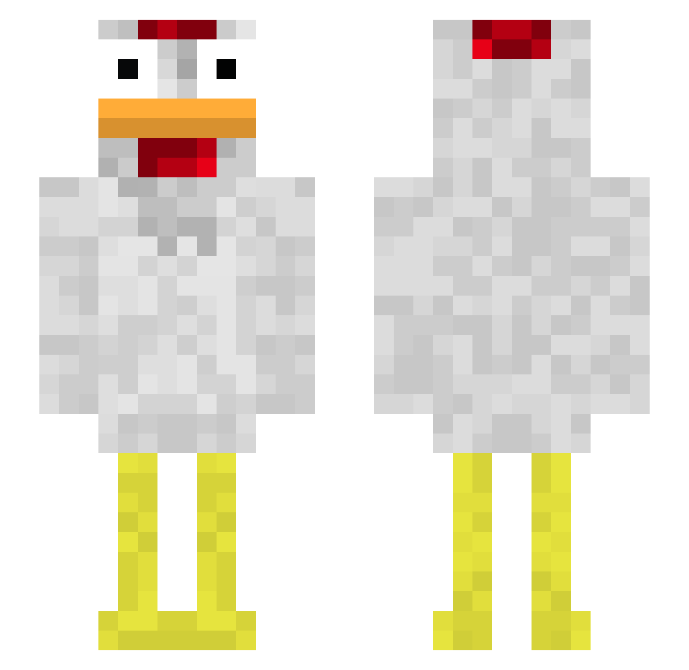 VilleKungen07 Minecraft skin, front and back view