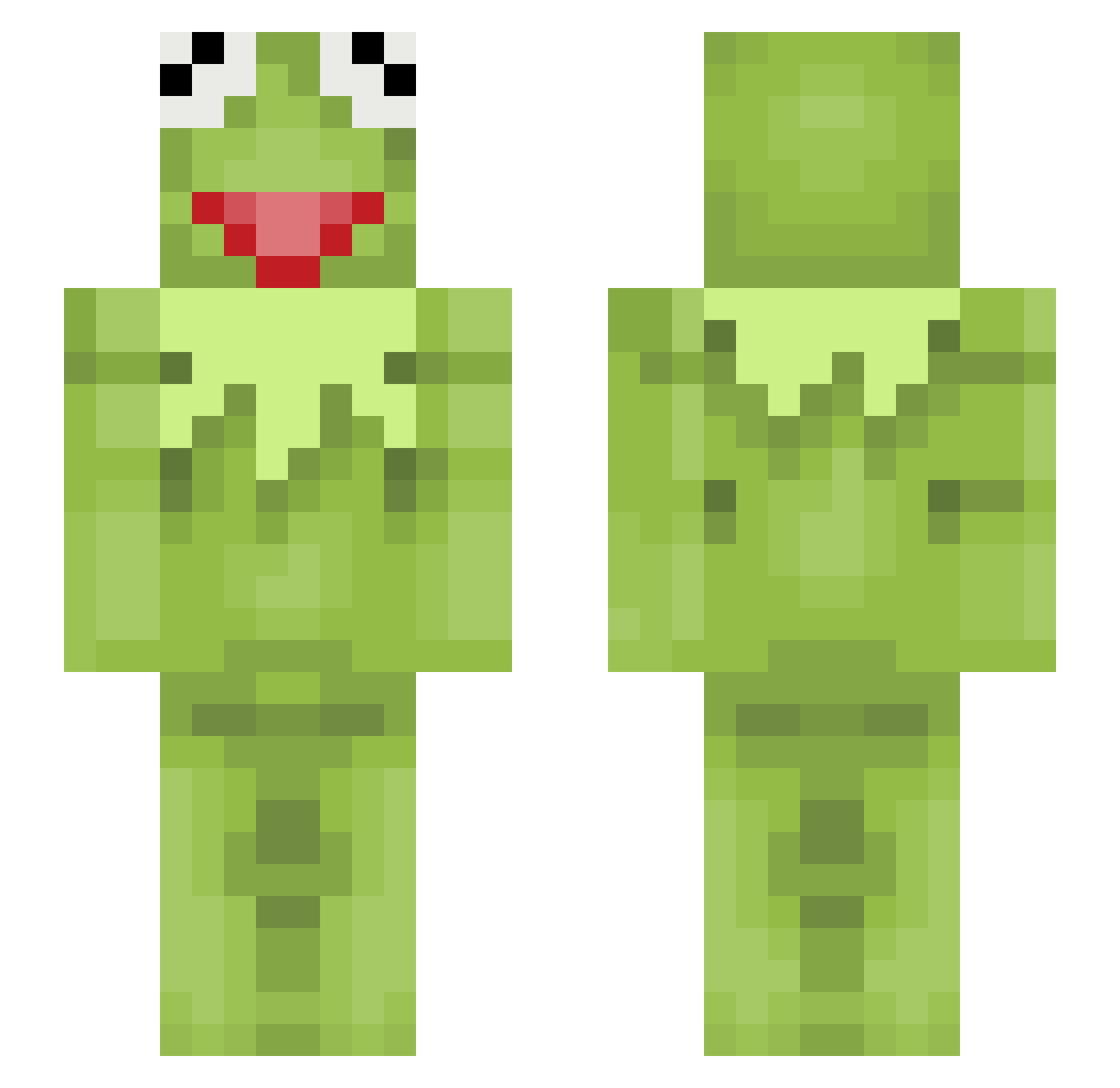 tobylerohn Minecraft skin, front and back view