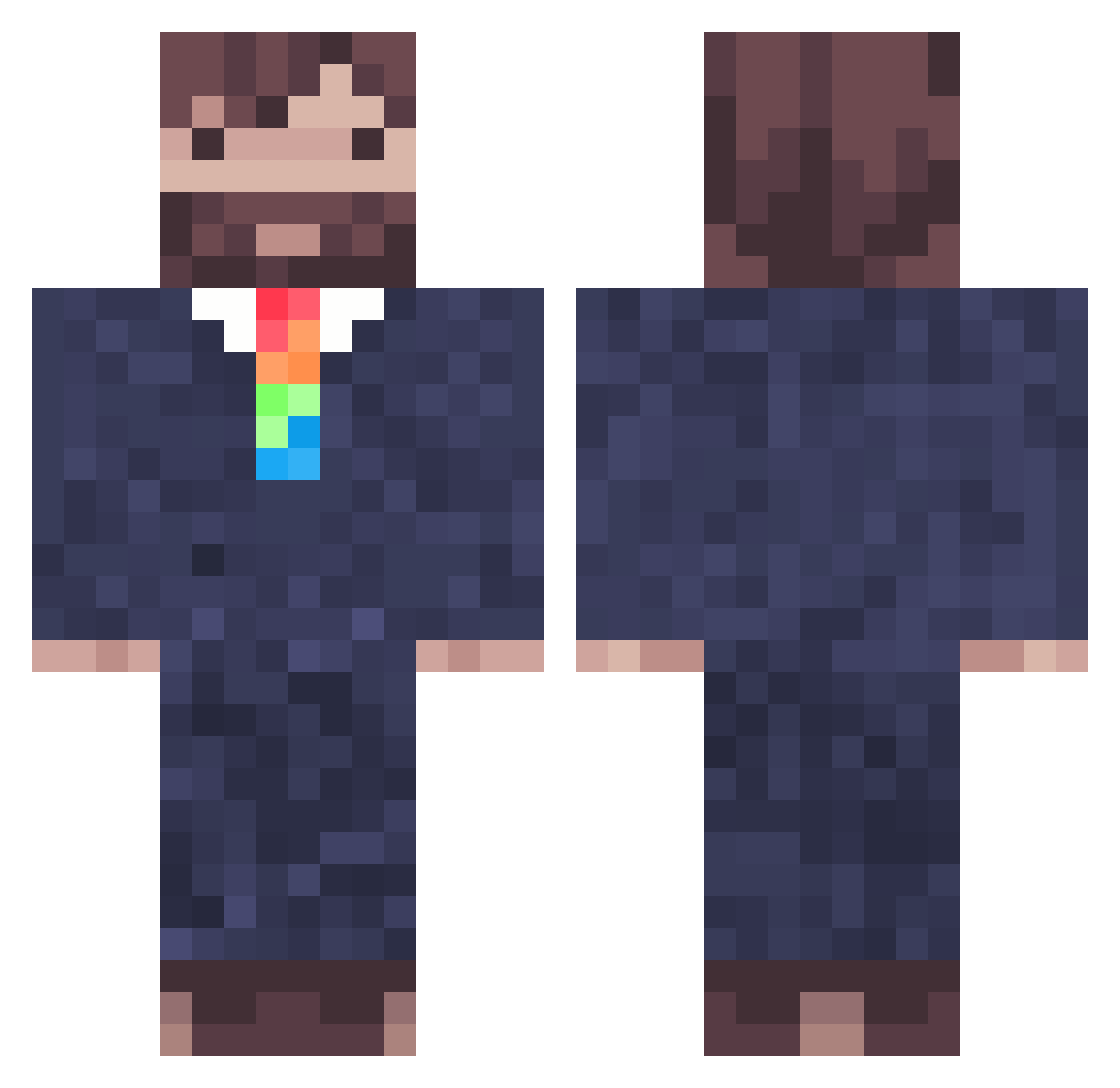ThatsRandomGuy Minecraft skin, front and back view