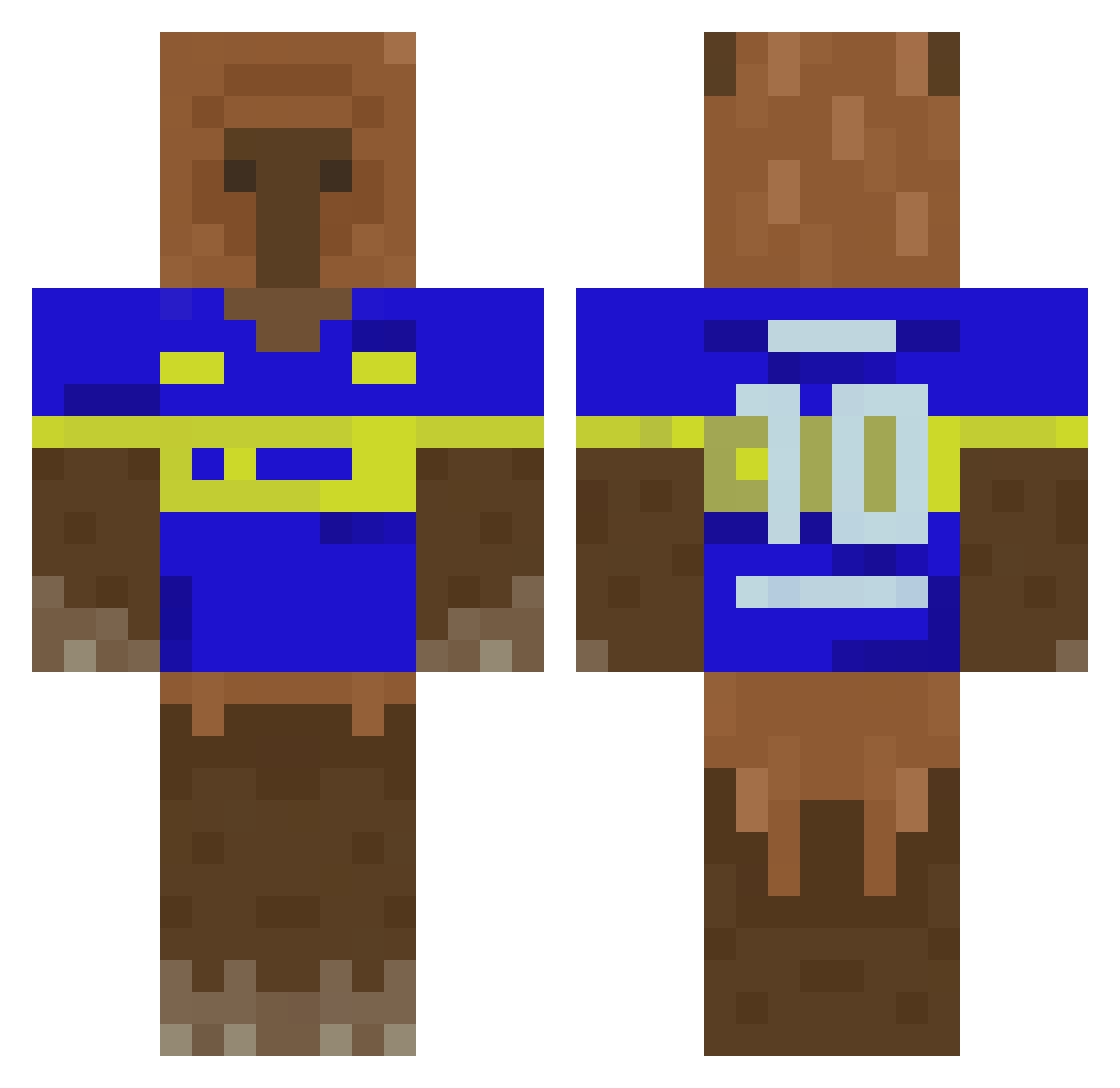 lautarosancheze Minecraft skin, front and back view