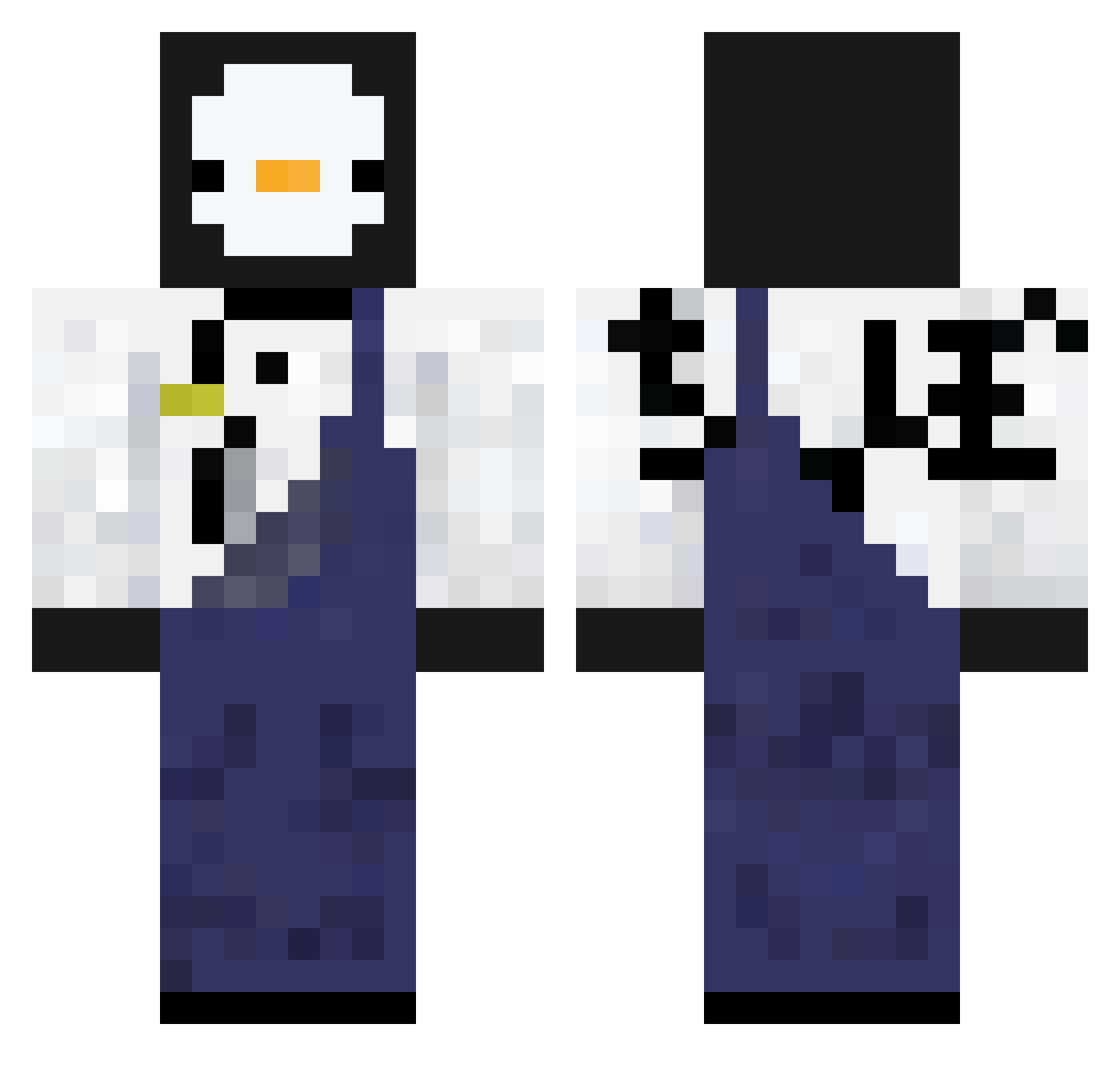 tyabo_atom Minecraft skin, front and back view