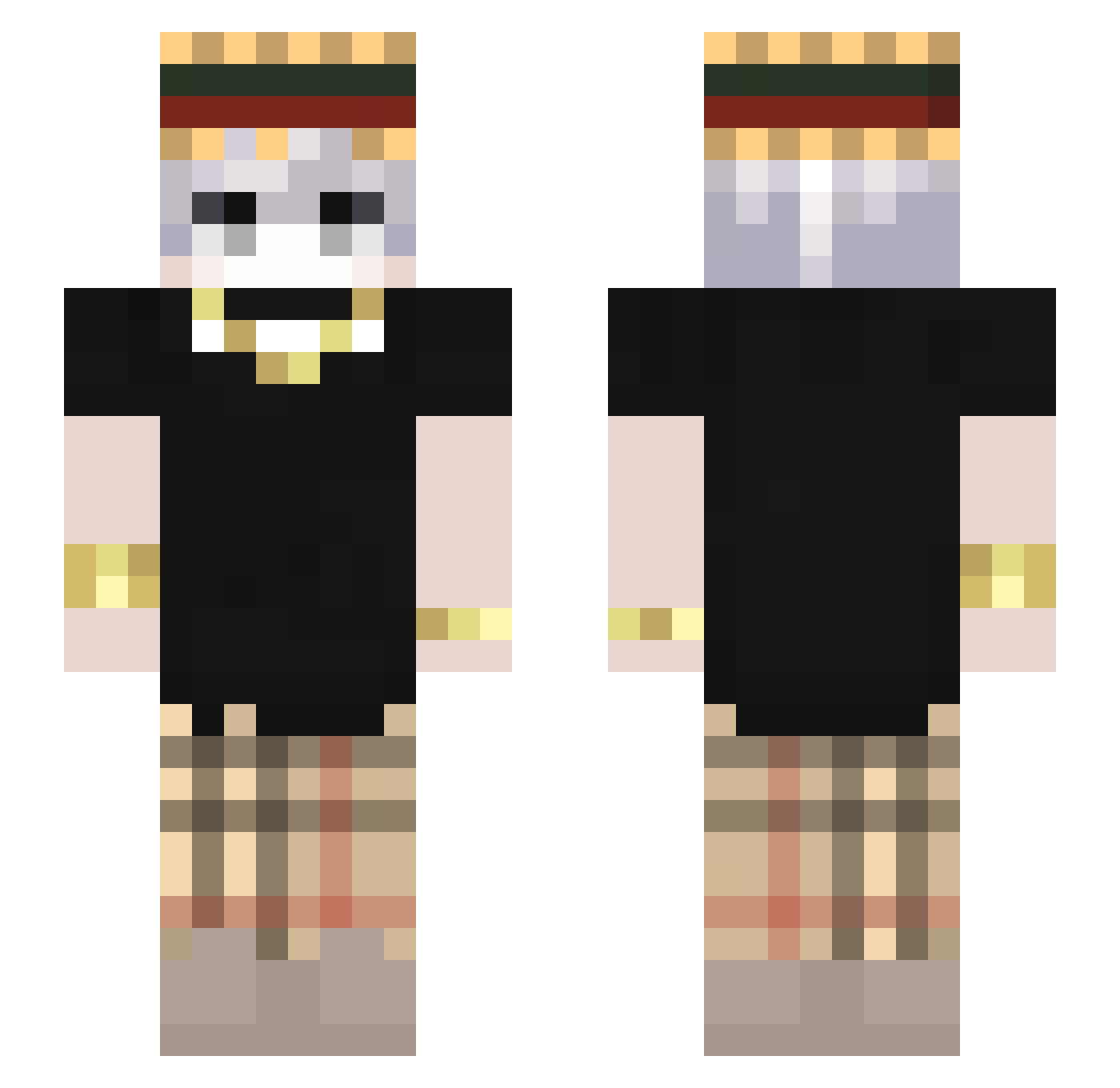 Dr4gon___ Minecraft skin, front and back view