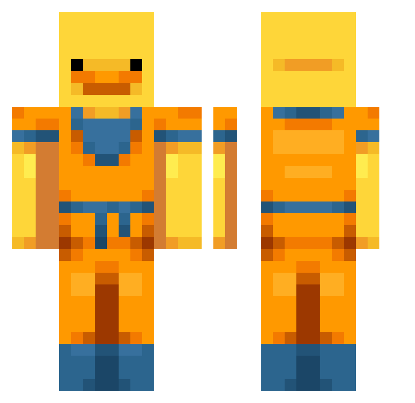 william_aftone Minecraft skin, front and back view
