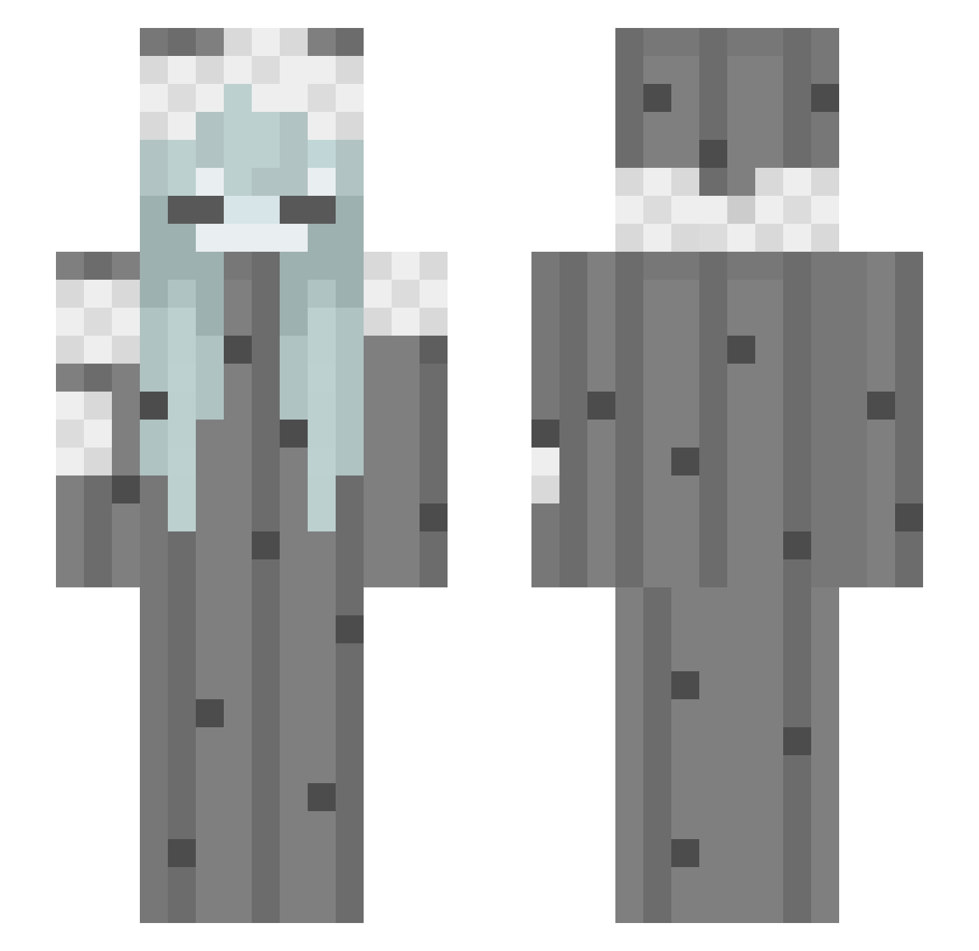 Pc0_ Minecraft skin, front and back view