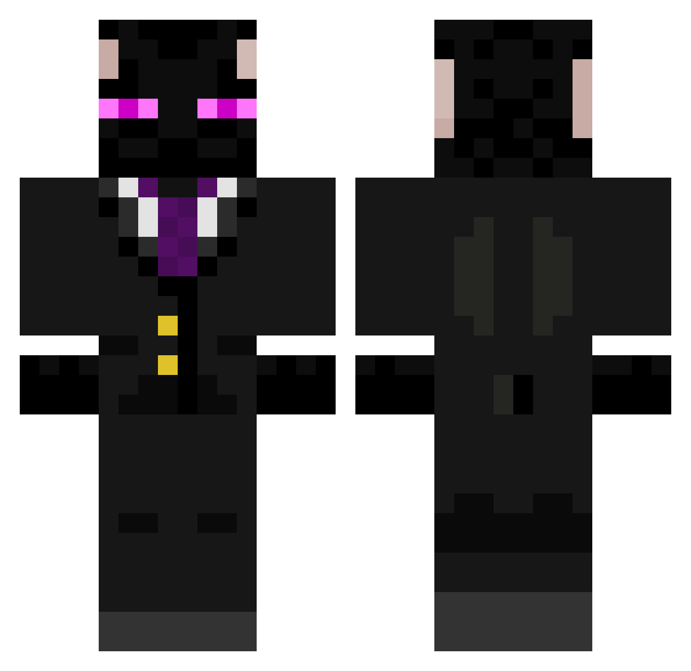 Shield_hero Minecraft skin, front and back view