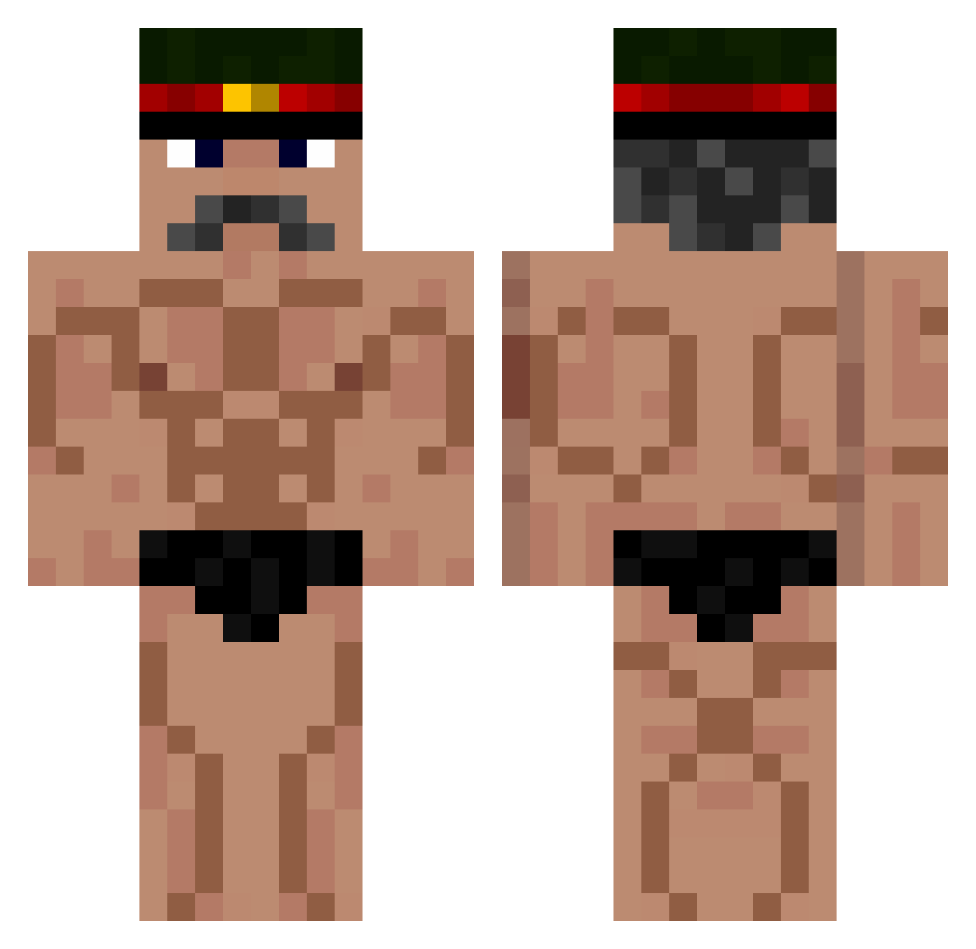 CasinoEnjoyer_ Minecraft skin, front and back view