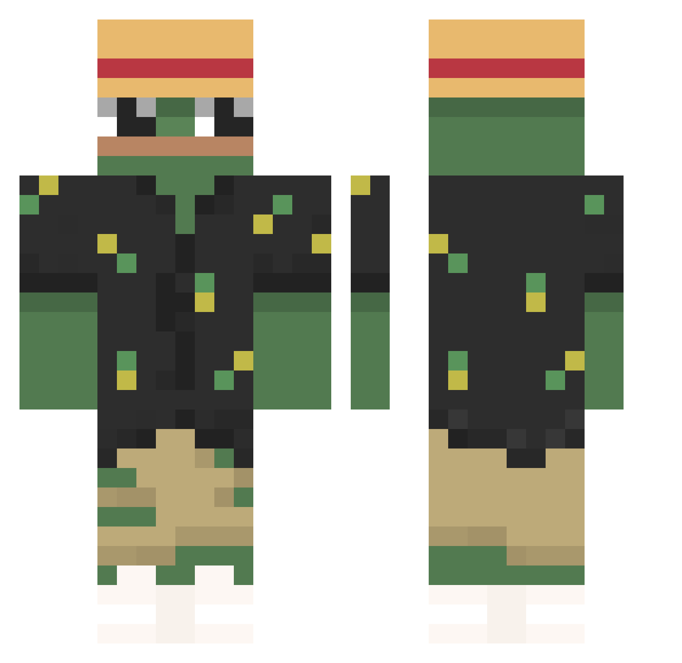 zzxgp_tUmLZ Minecraft skin, front and back view