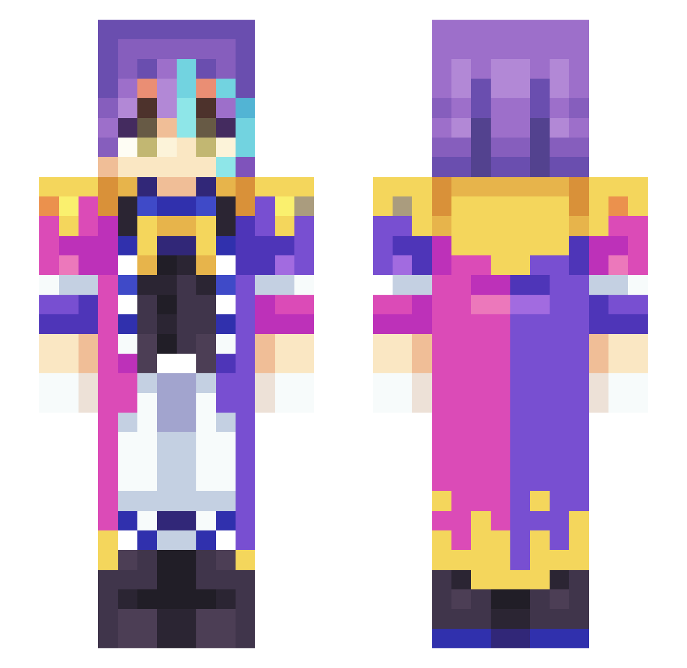 Sfaaa_10 Minecraft skin, front and back view