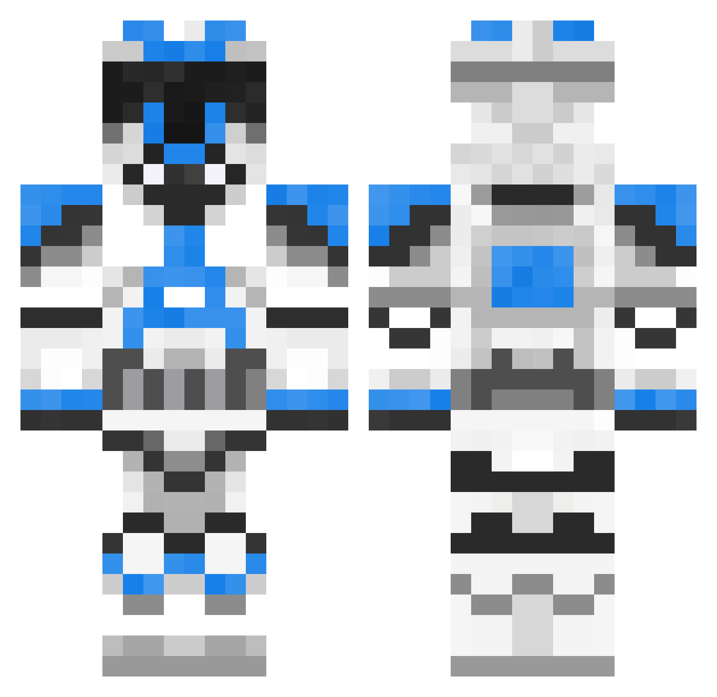 Green_Skater123 Minecraft skin, front and back view