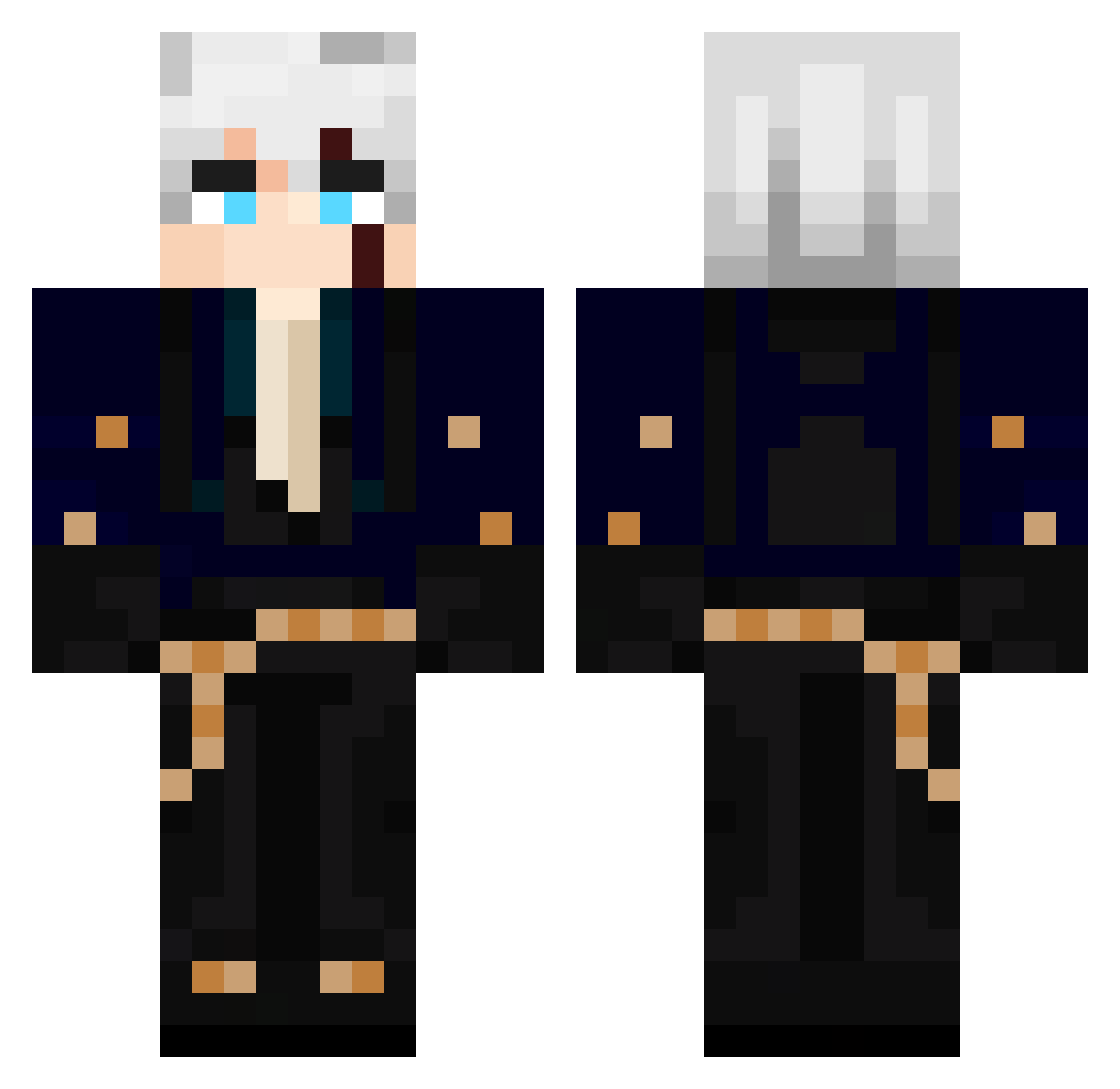 soulvsniper Minecraft skin, front and back view