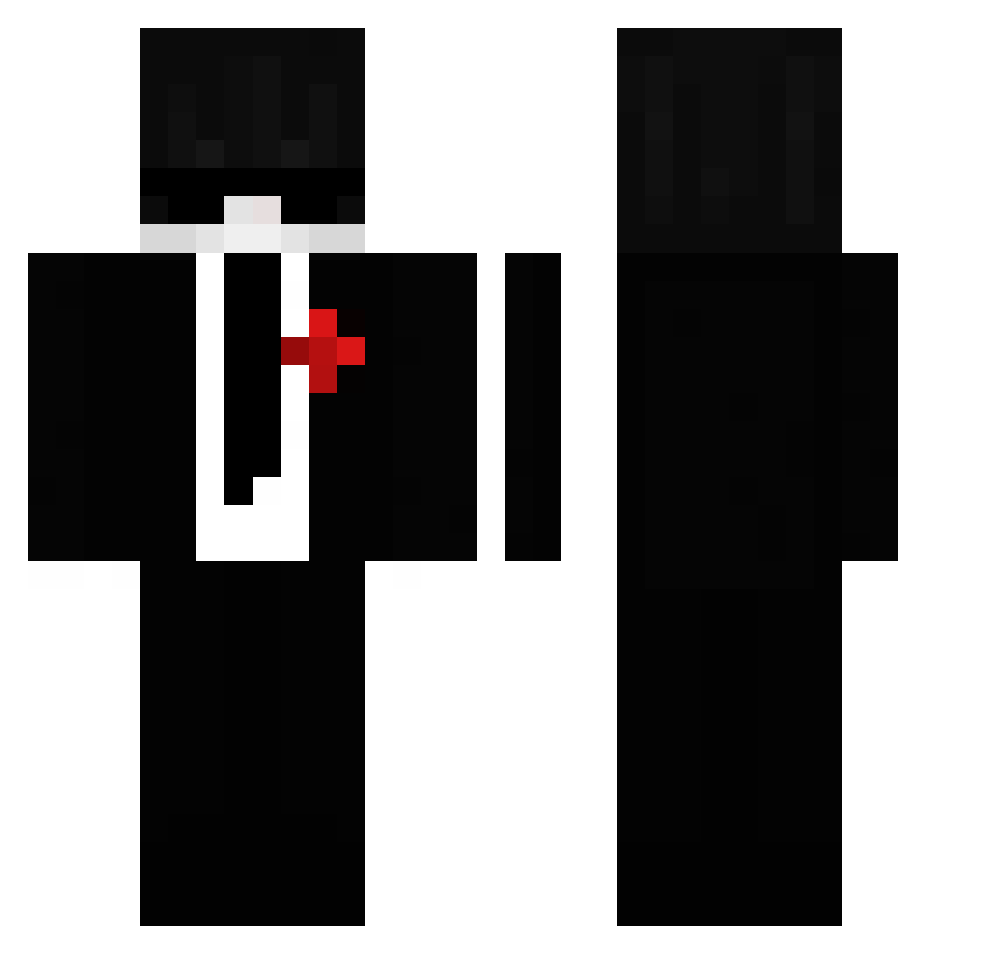 Rcj_062 Minecraft skin, front and back view