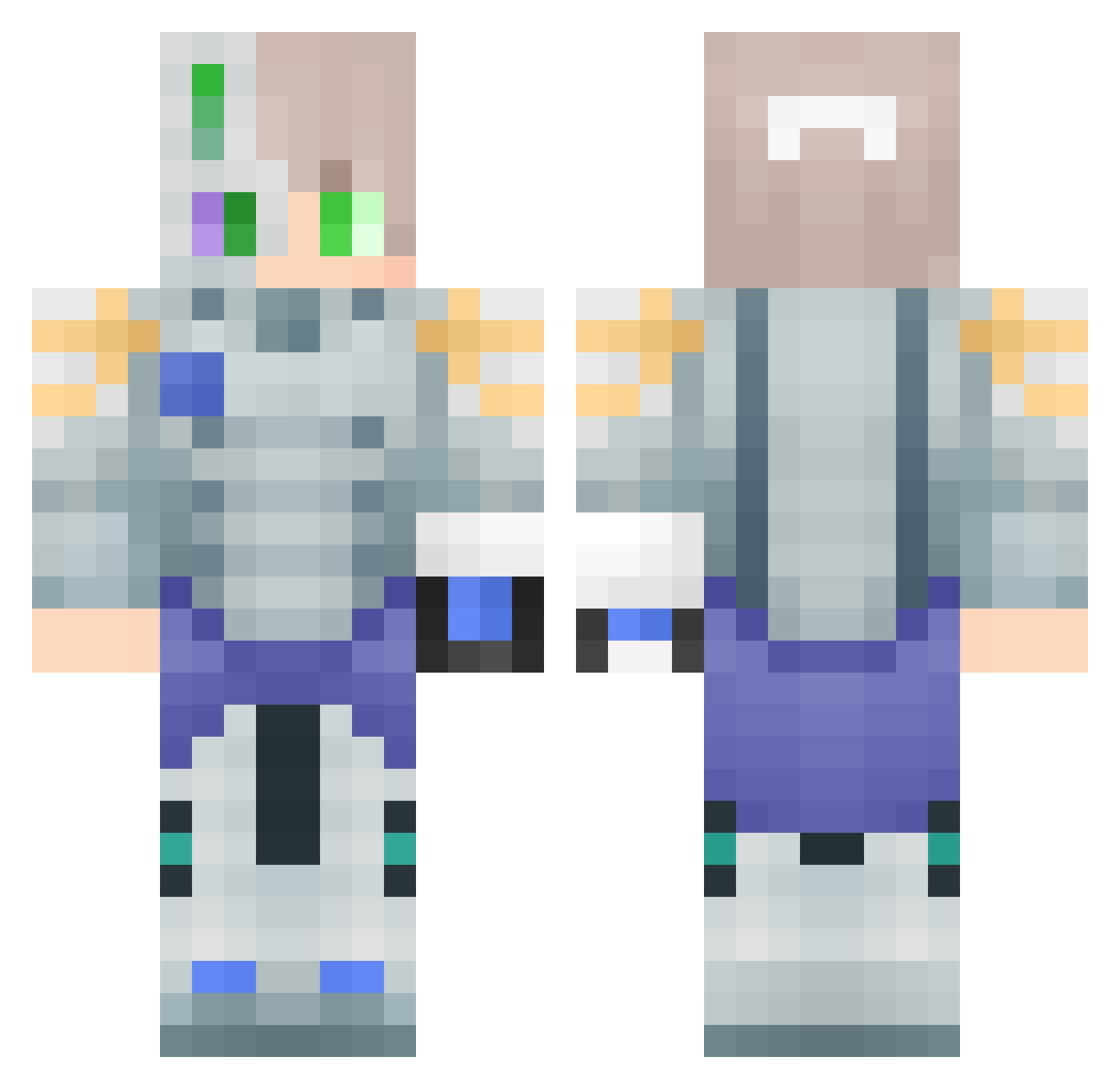 LanGame_YT Minecraft skin, front and back view