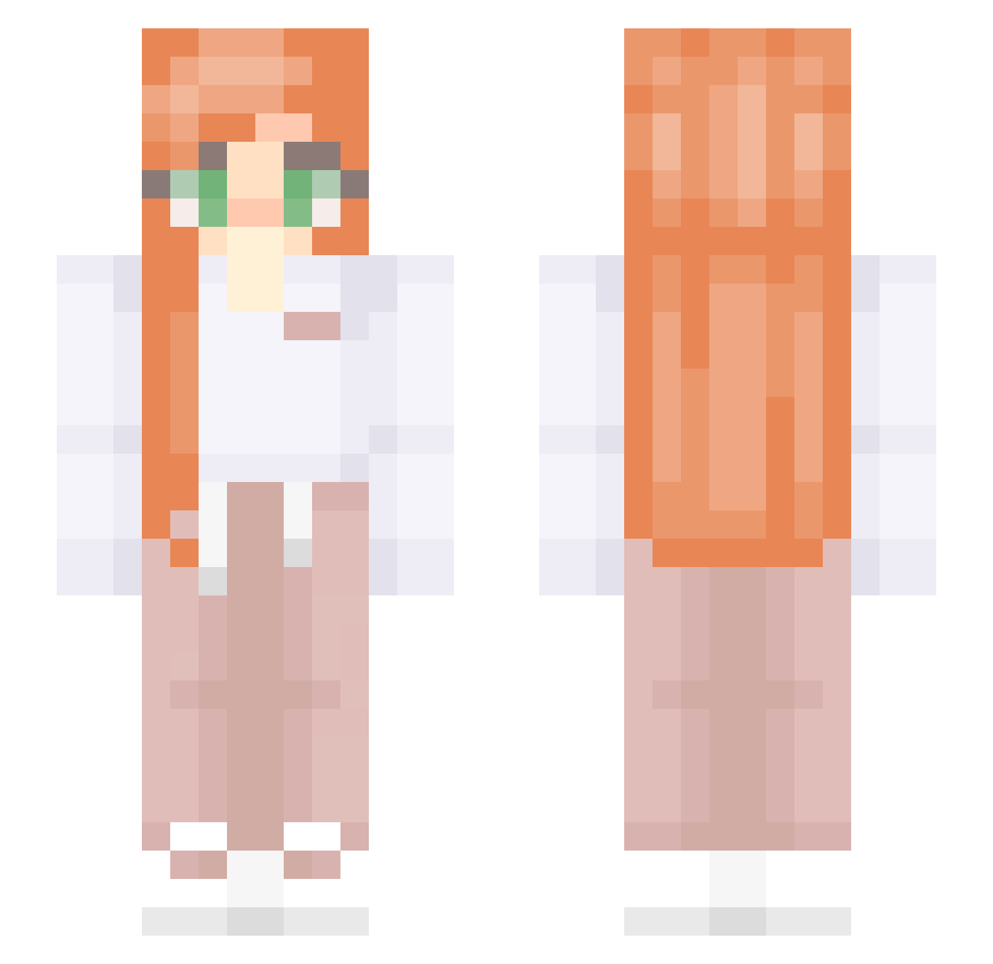 sleepyalt19 Minecraft skin, front and back view