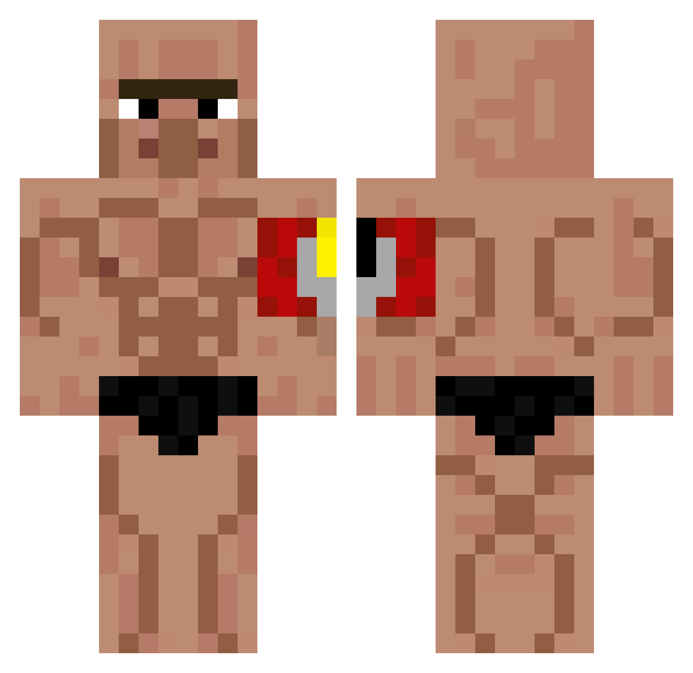 ScopezZ33 Minecraft skin, front and back view