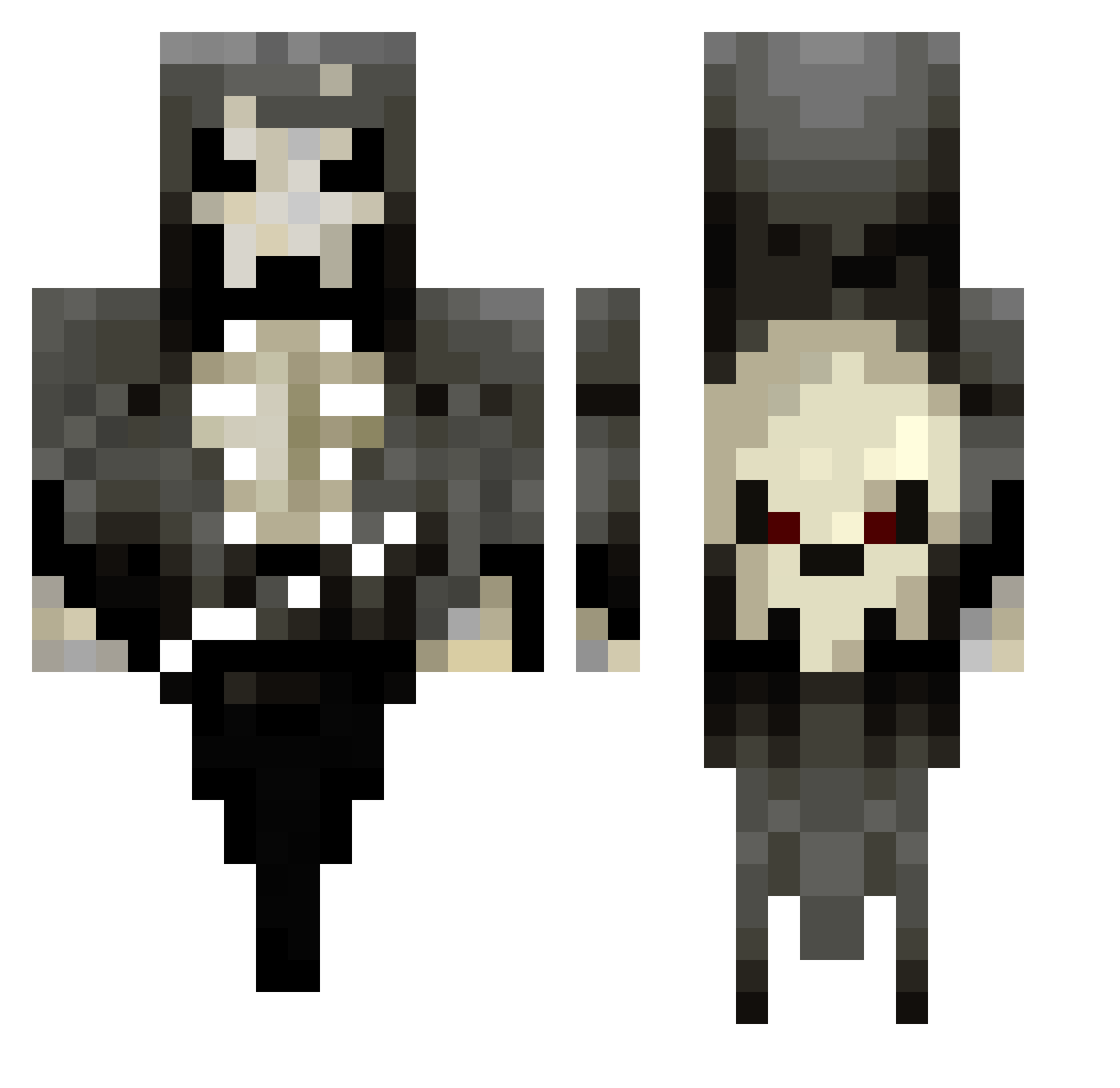 MicrowaveableCat Minecraft skin, front and back view