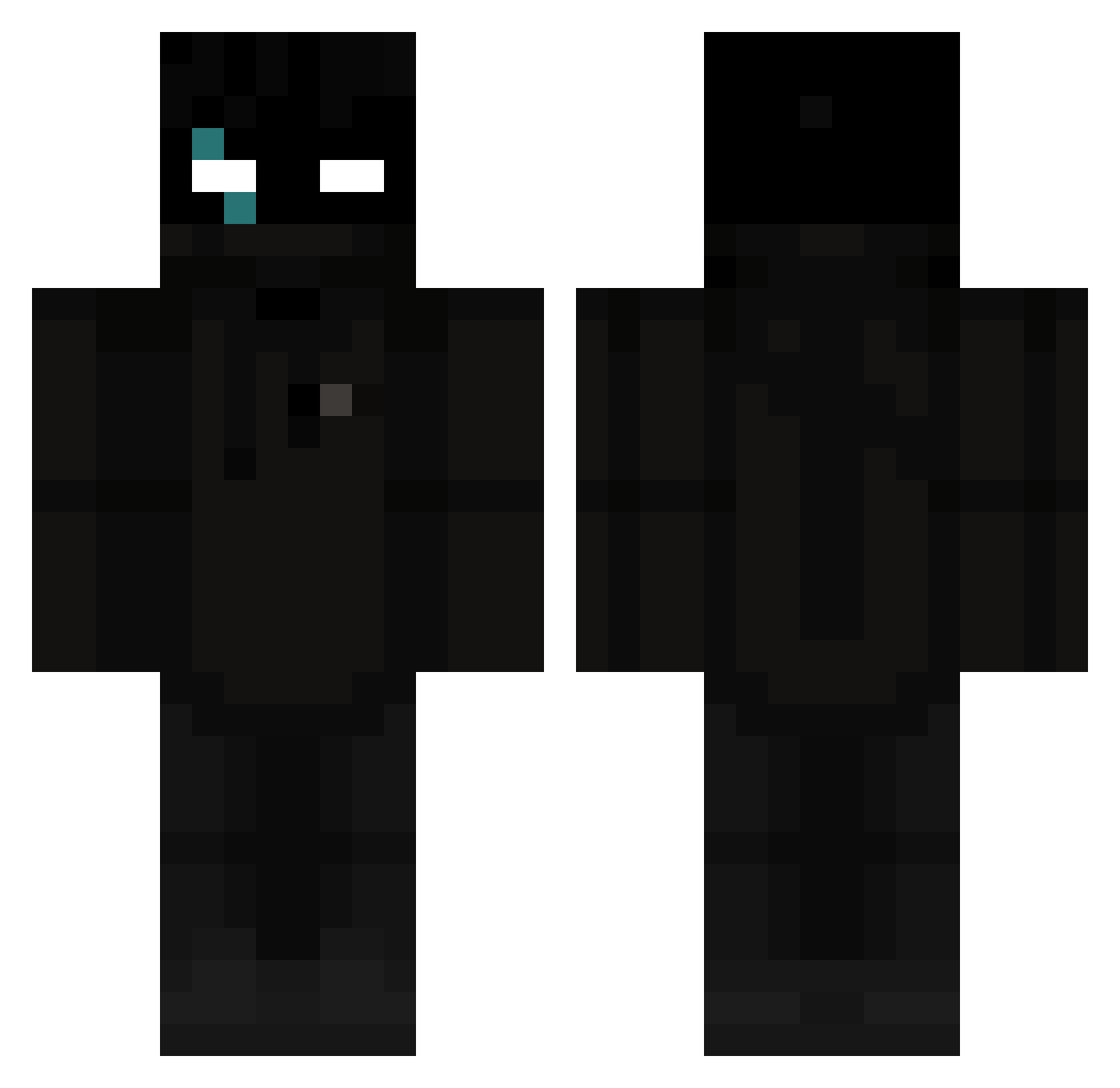 Trixelsz Minecraft skin, front and back view