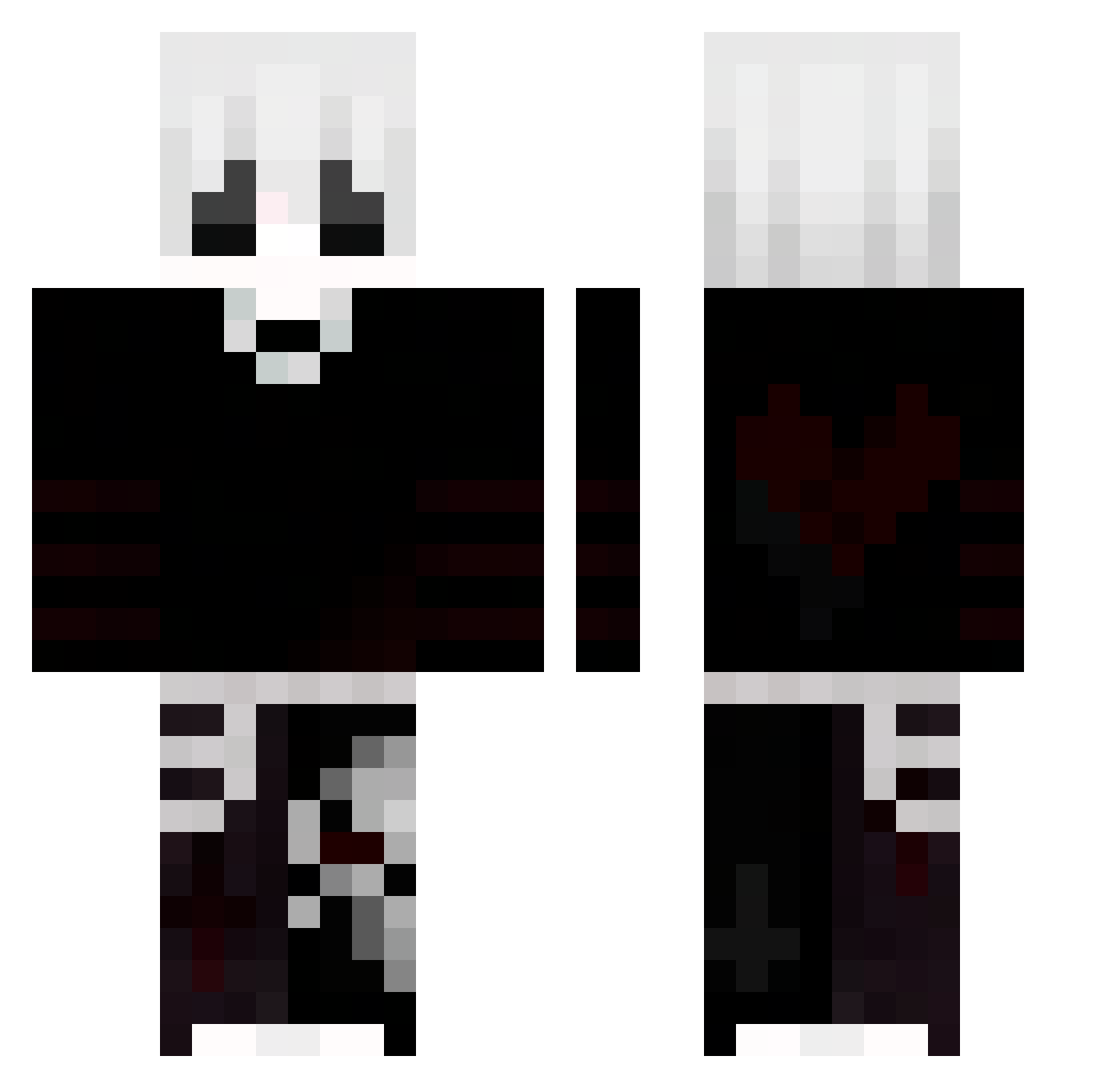 TheRealGabre_ Minecraft skin, front and back view