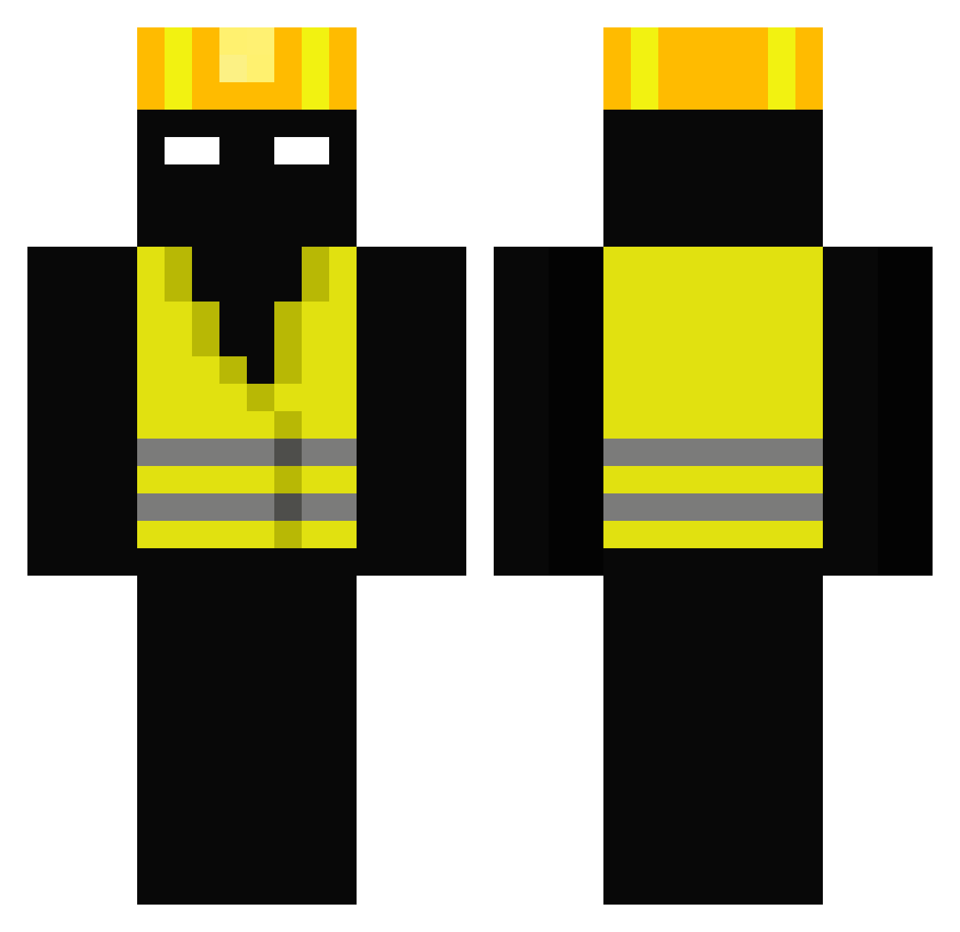 DirtDerpTTV Minecraft skin, front and back view