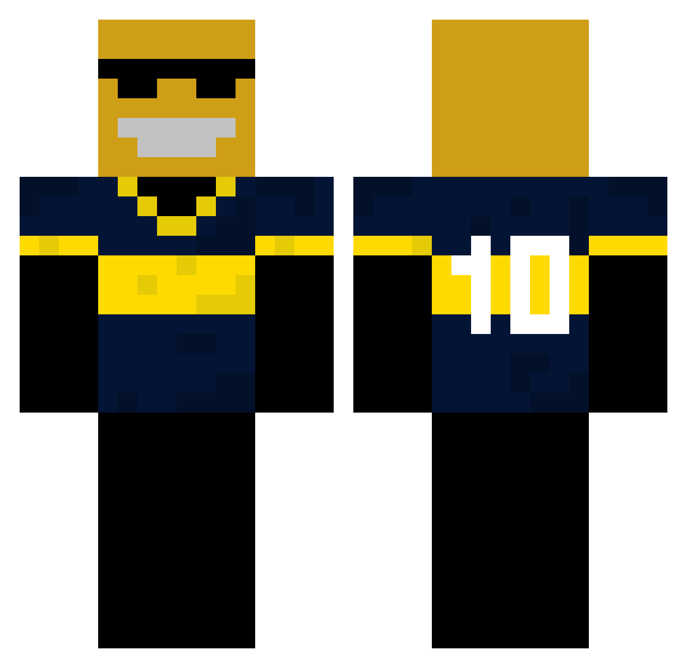ITZ_FTOZOP Minecraft skin, front and back view
