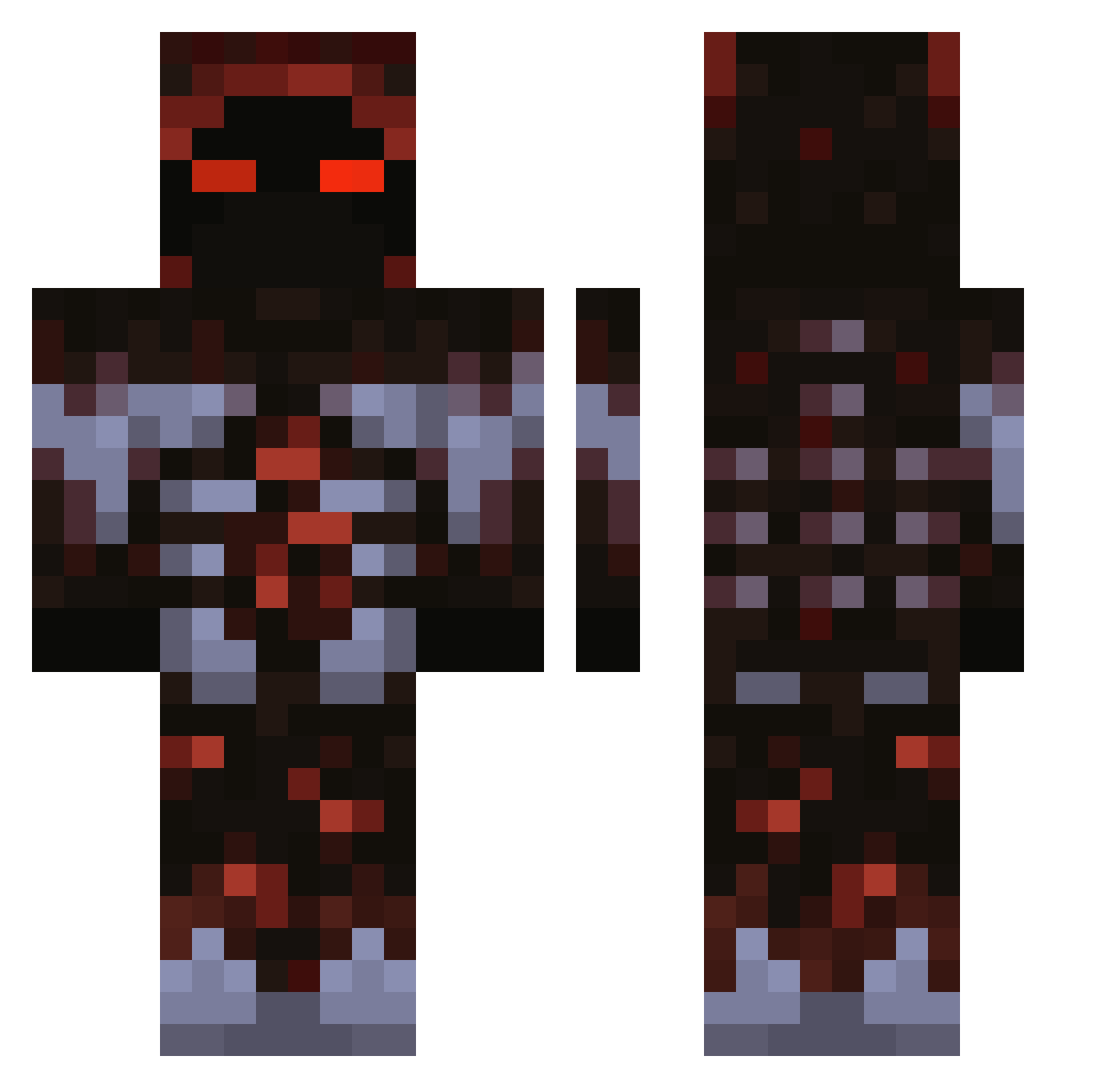07Magnus Minecraft skin, front and back view