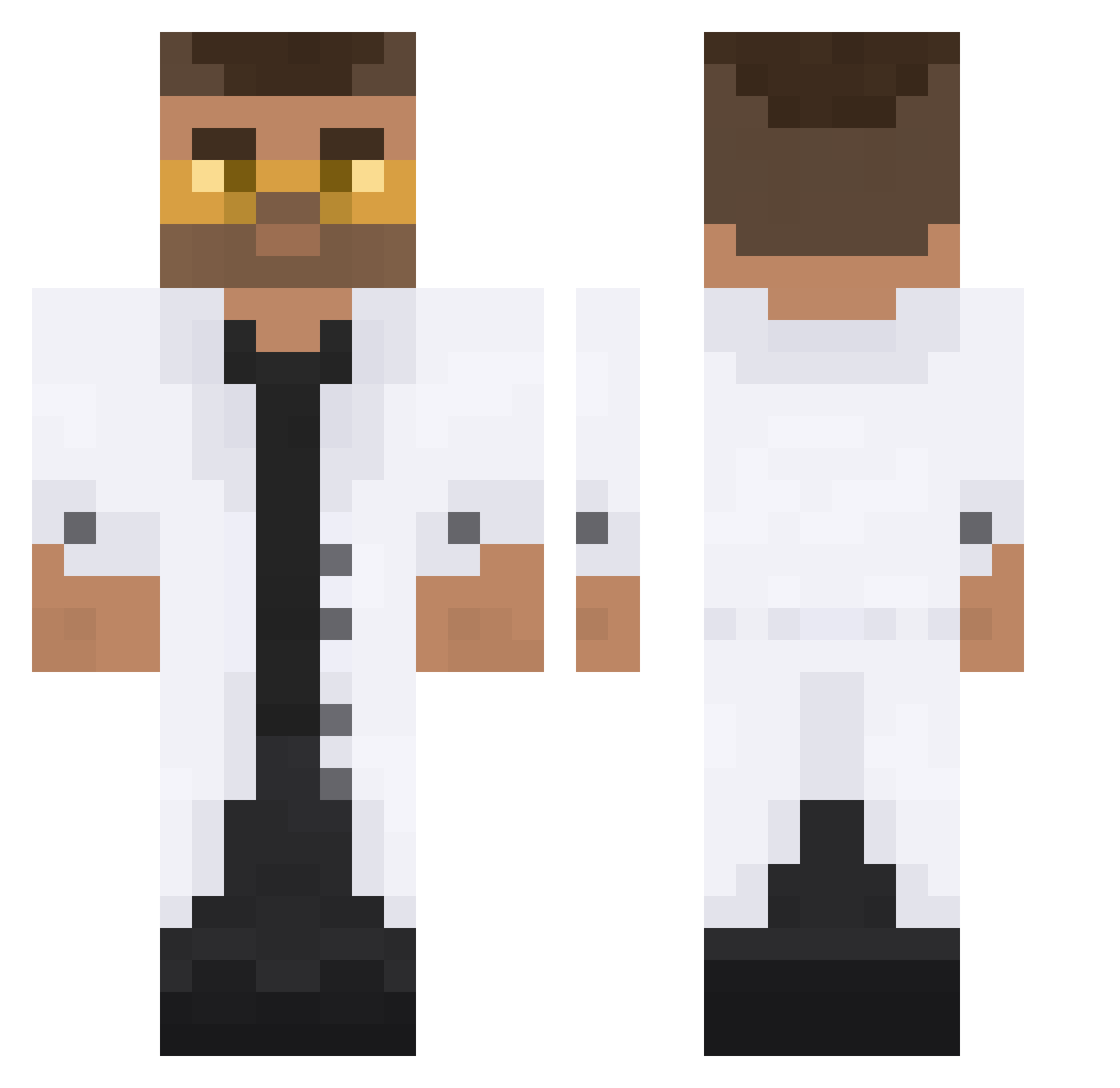 xiMark95x Minecraft skin, front and back view