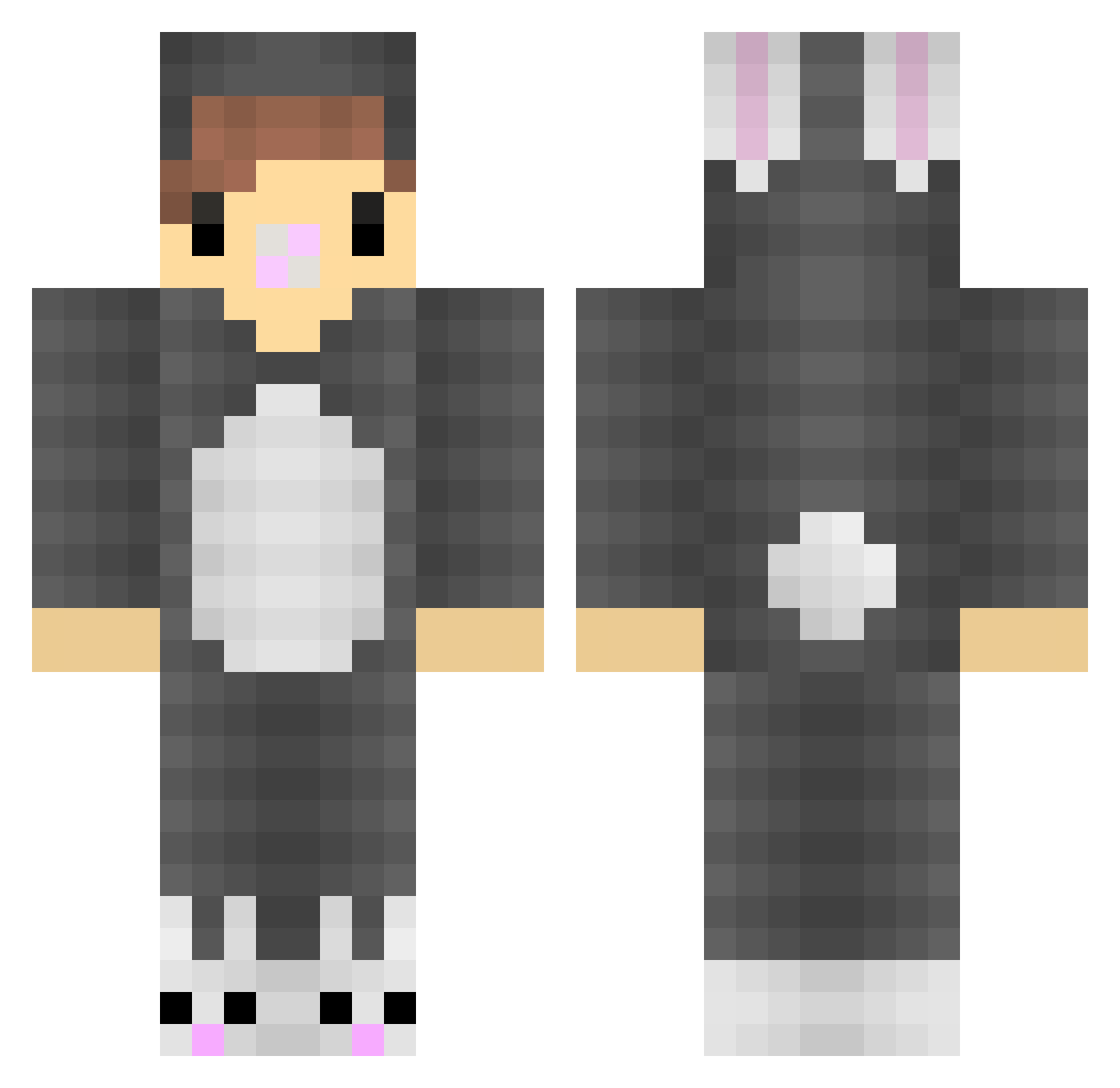 Sakir_57 Minecraft skin, front and back view
