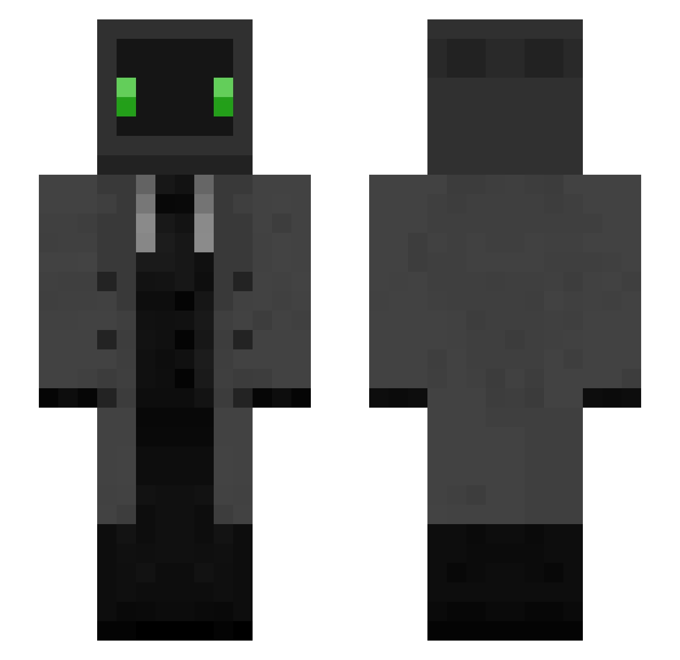turvisJ Minecraft skin, front and back view