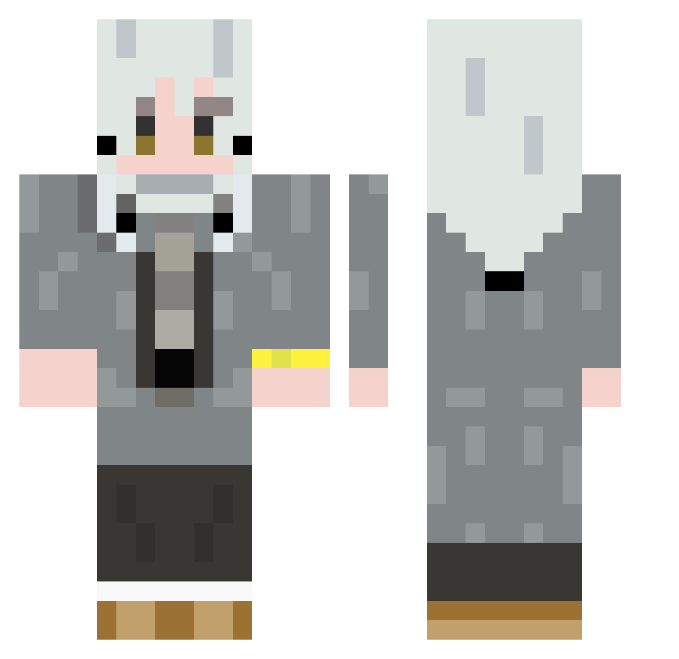 Engineer_Biao Minecraft skin, front and back view