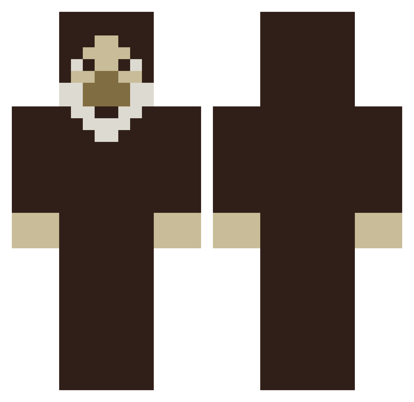 mul71ply Minecraft skin, front and back view