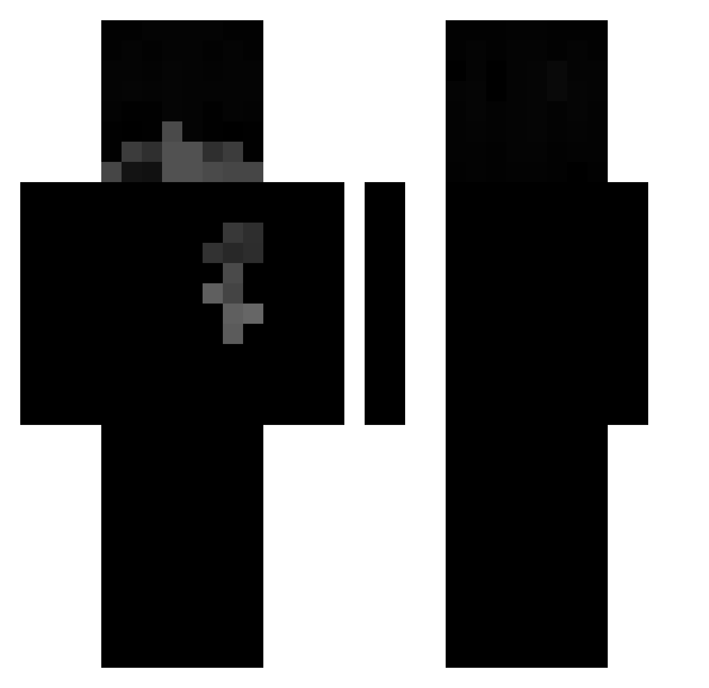 Ollimagsauer Minecraft skin, front and back view