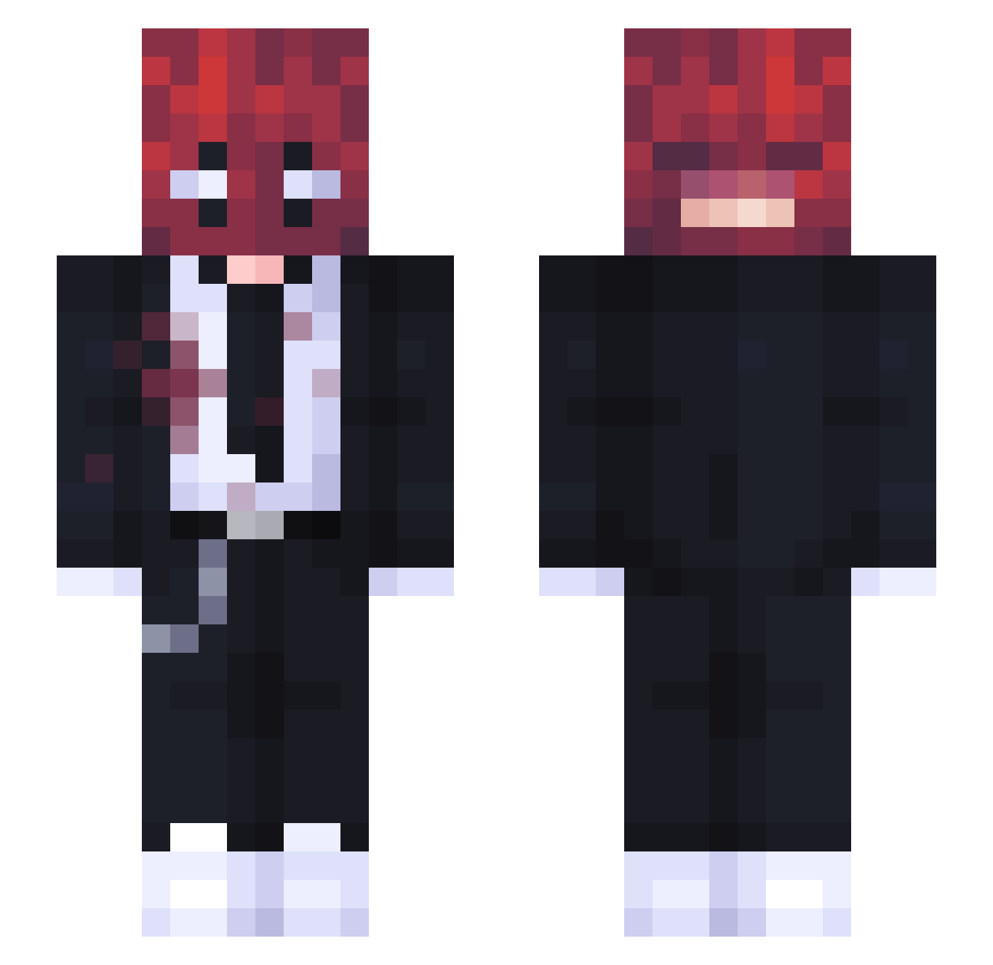 KennyMccormic Minecraft skin, front and back view