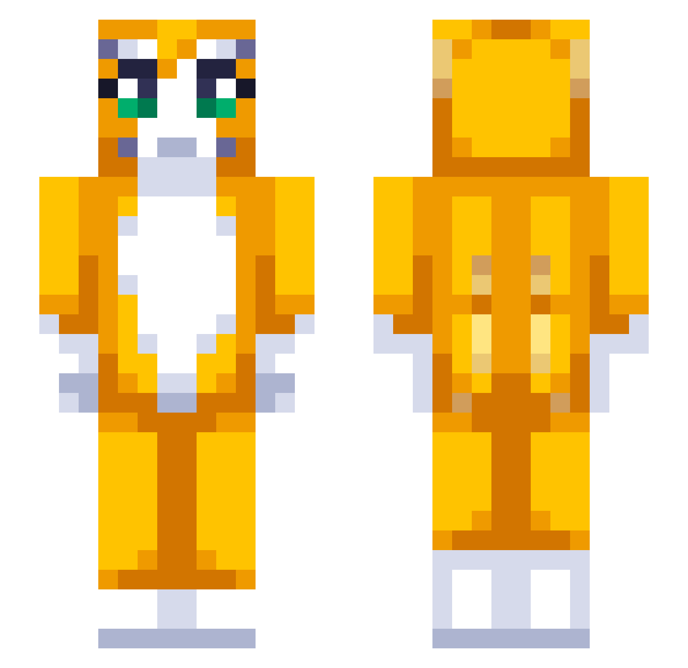 ger0ld Minecraft skin, front and back view