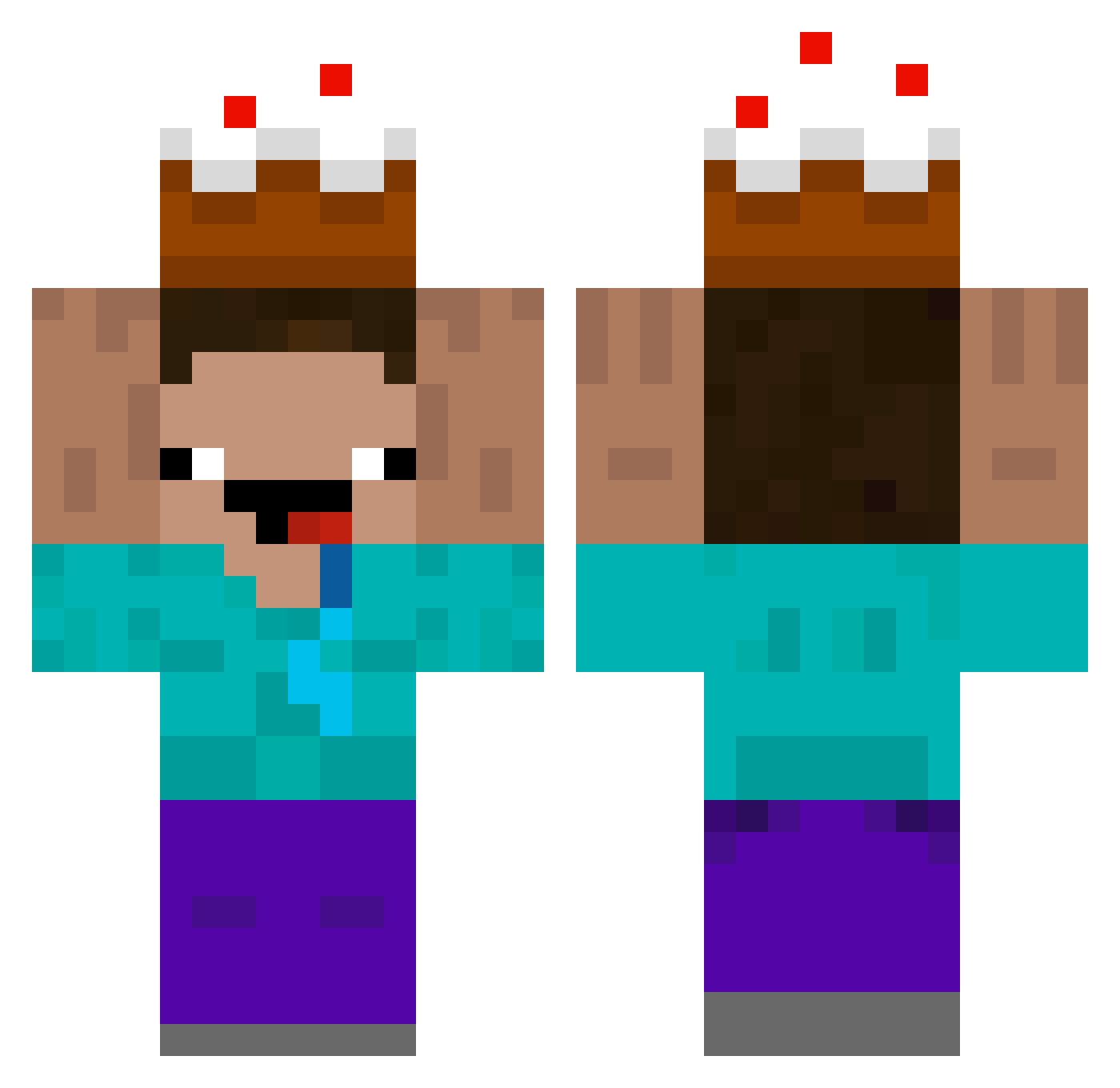 Pades_ Minecraft skin, front and back view